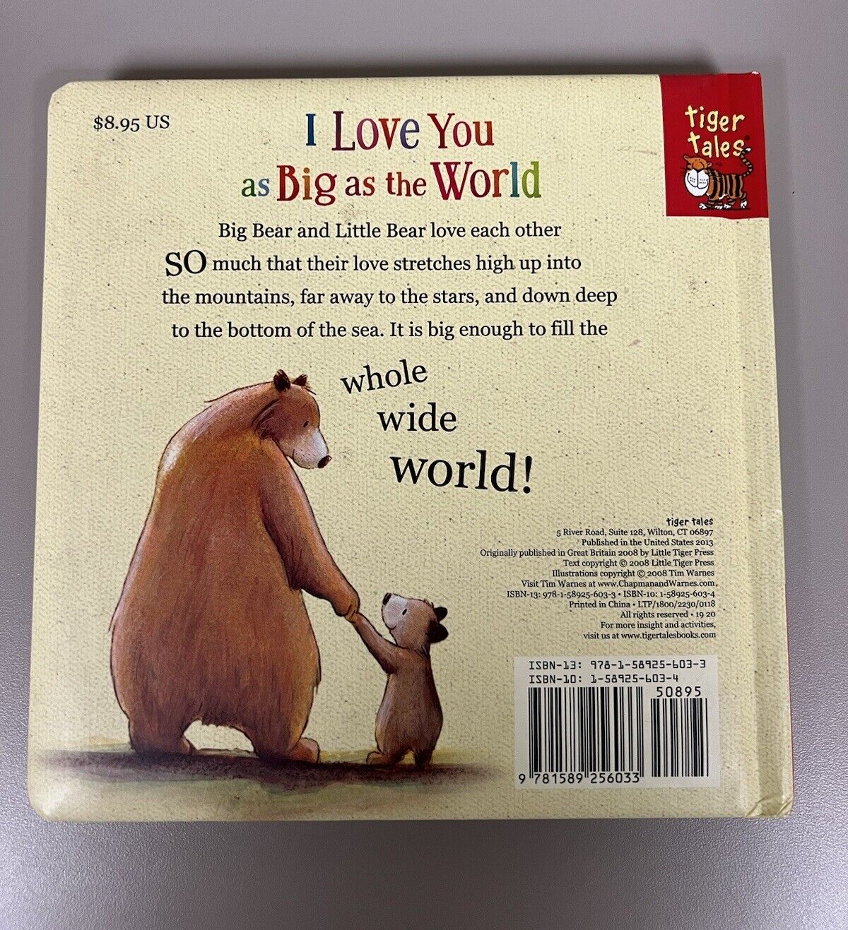 I Love You As Big As the World - board book, 9781589256033, David Van Buren
