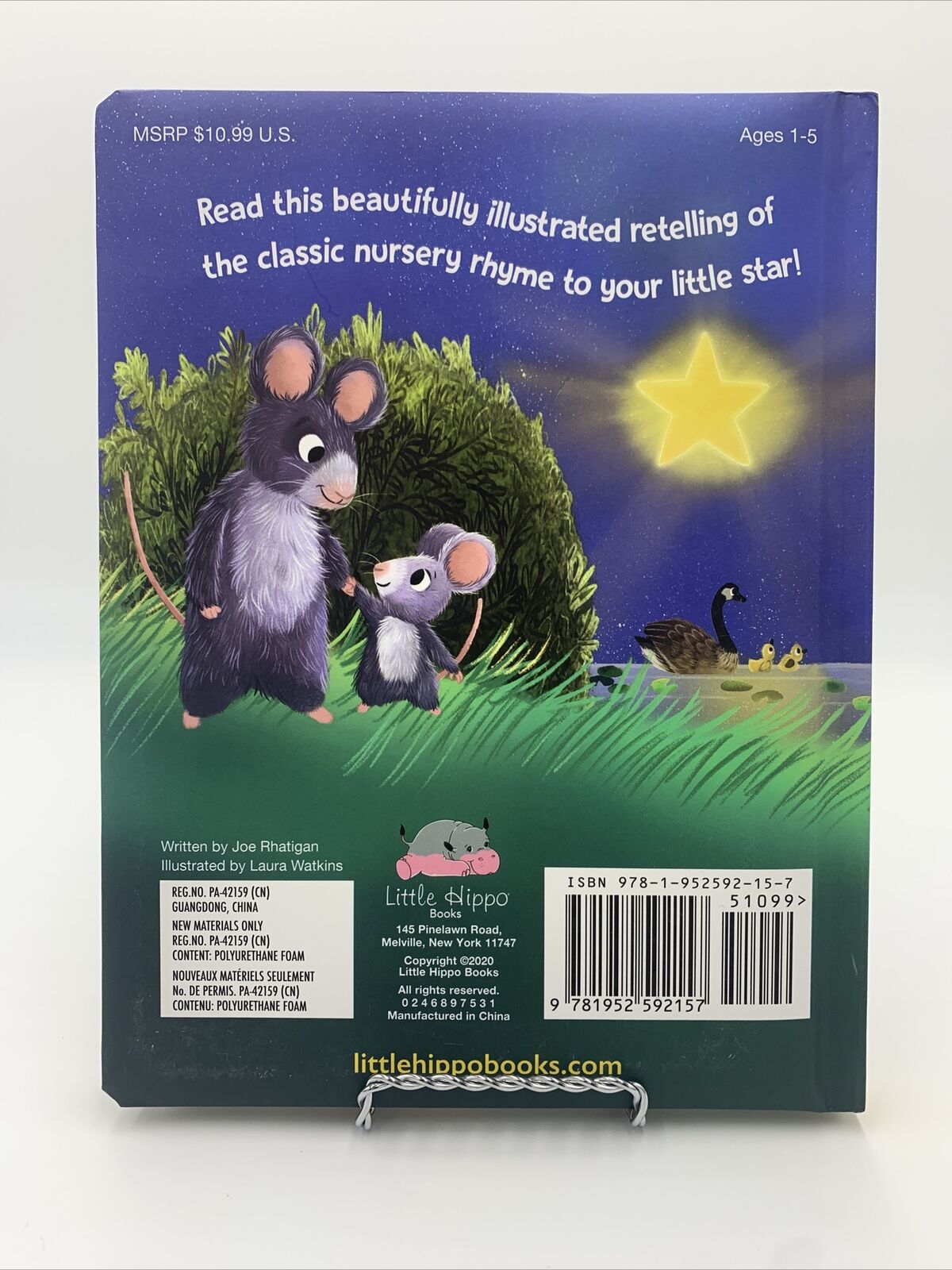 Twinkle Twinkle Little Star Children's Padded Board Book by Joe Rhatigan