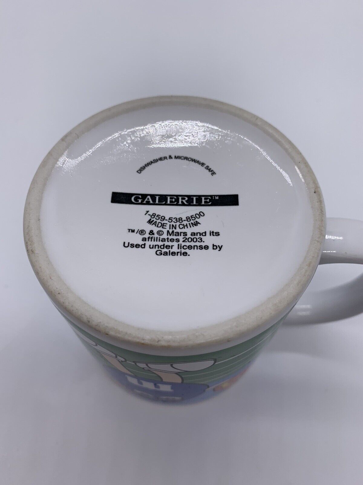 Green & Blue M & M Coffee Mug by Galerie & Mars Sports Cheering Cheerleader