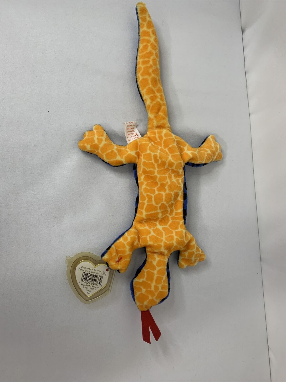 1995 Ty Beanie babies: Lizzy the Lizard, Pristine! 4th Generation. Limited