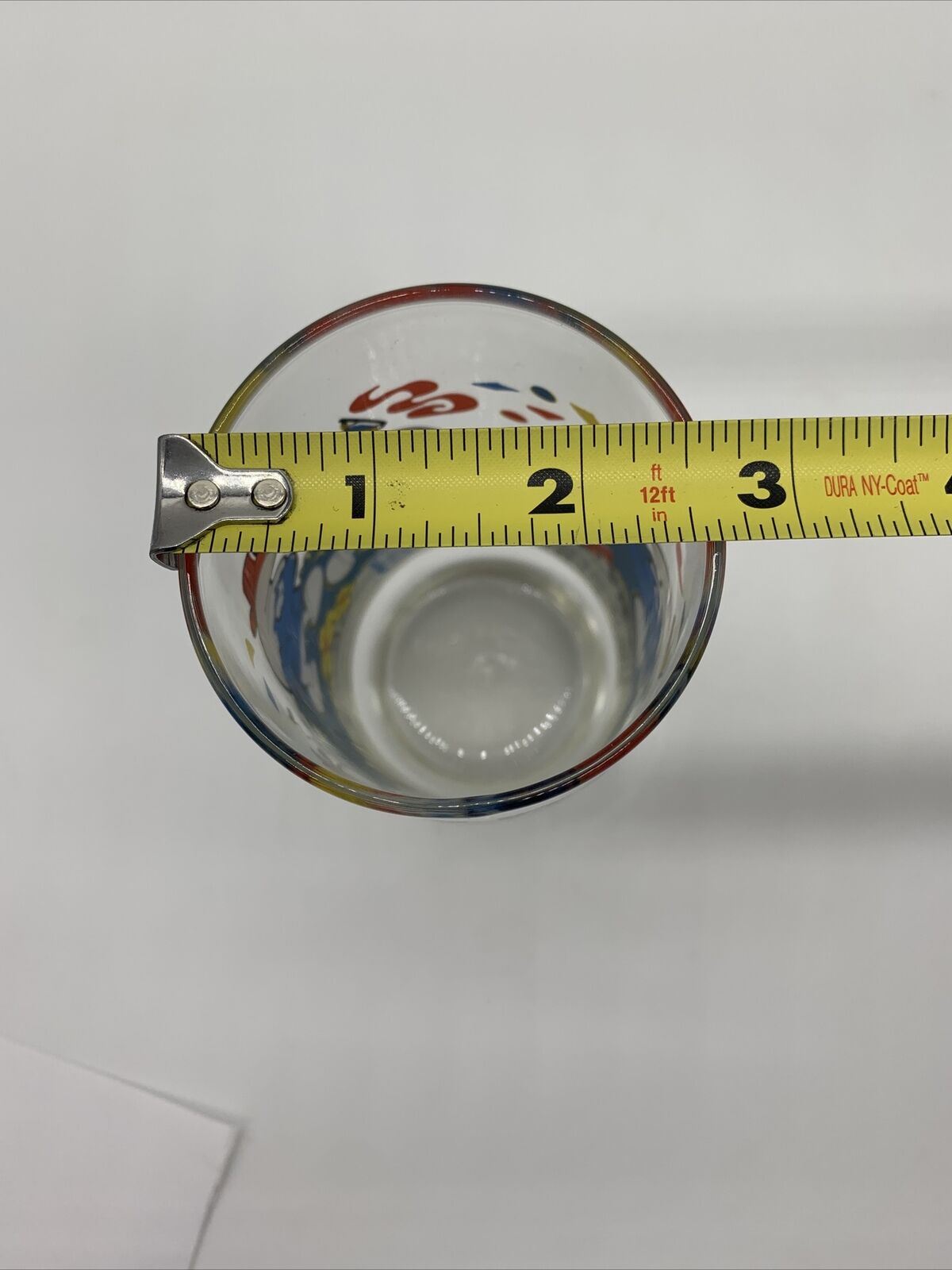 RARE SMURF 6 inch tall Glass “Harmony Smurf” 1983 Peyo Wallace Berrie & Co MINT