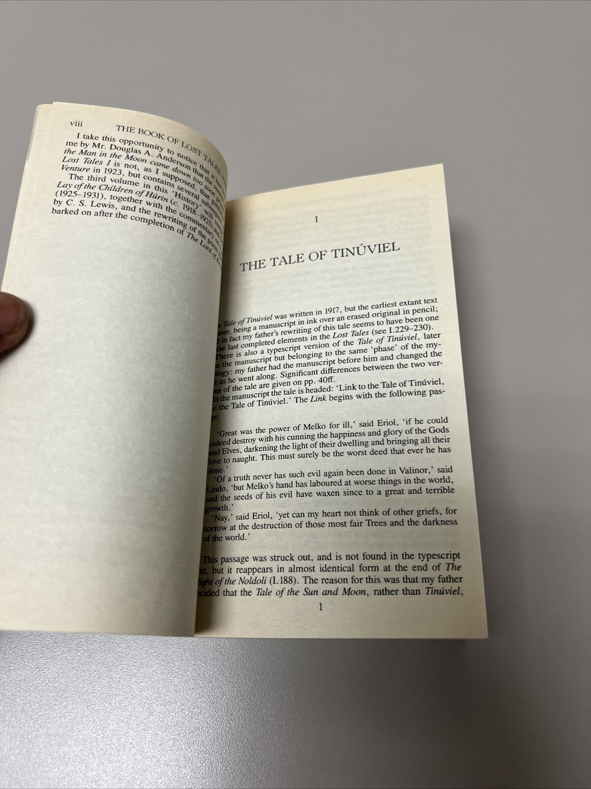 J.R.R. Tolkien The Book of Lost Tales 2 Paperbacks Good Condition