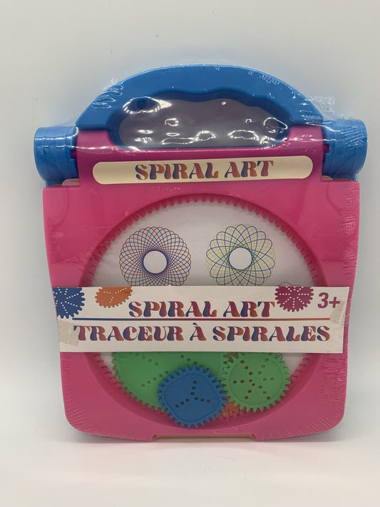 Spiral Art Craft Set Spirograph Stencil Spiral Wheel Compact Travel Kids Toy NEW