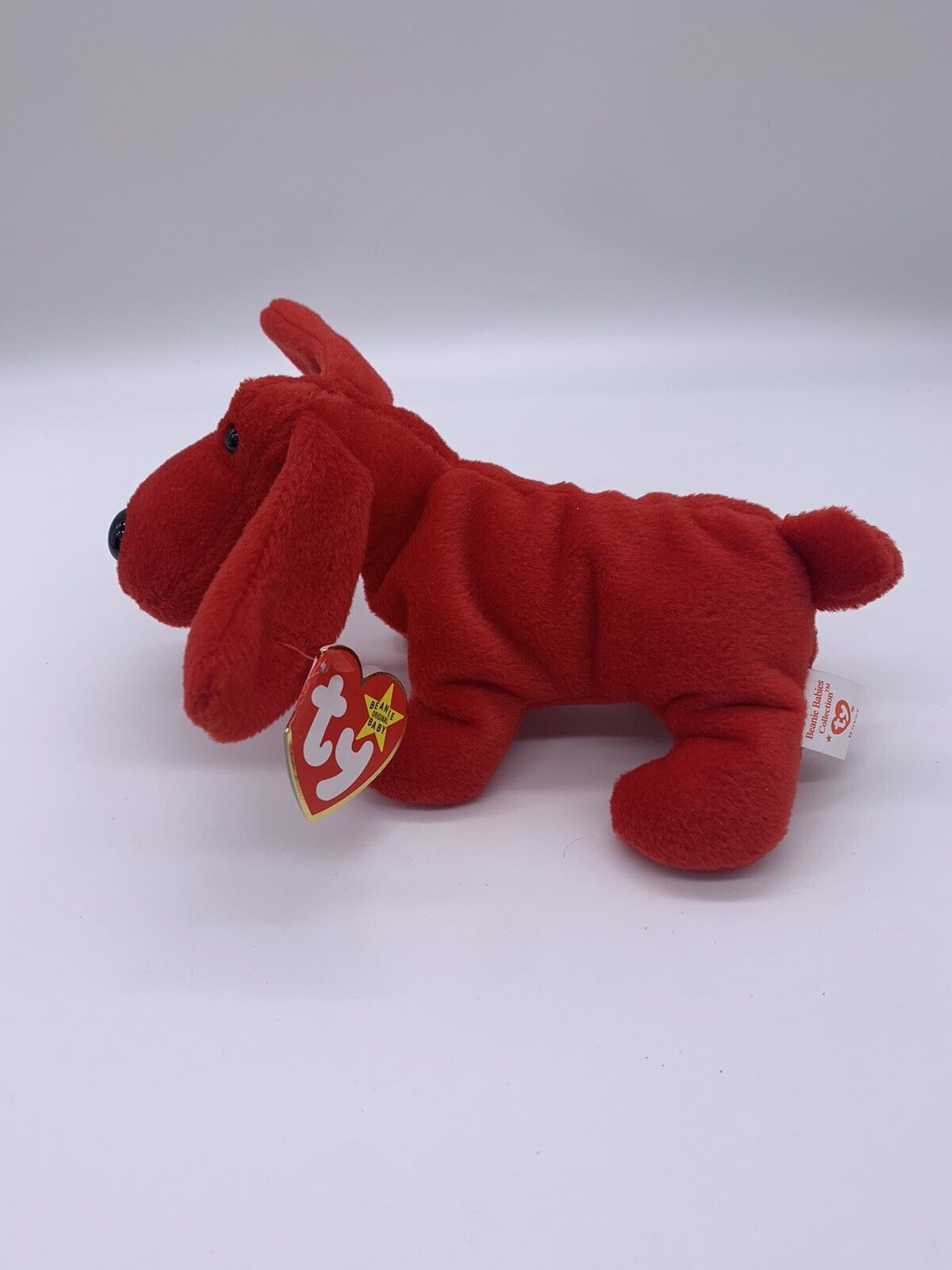 Beanie Baby "Rover", style 4101, with tags, 1996. Generation 3/4 Retired