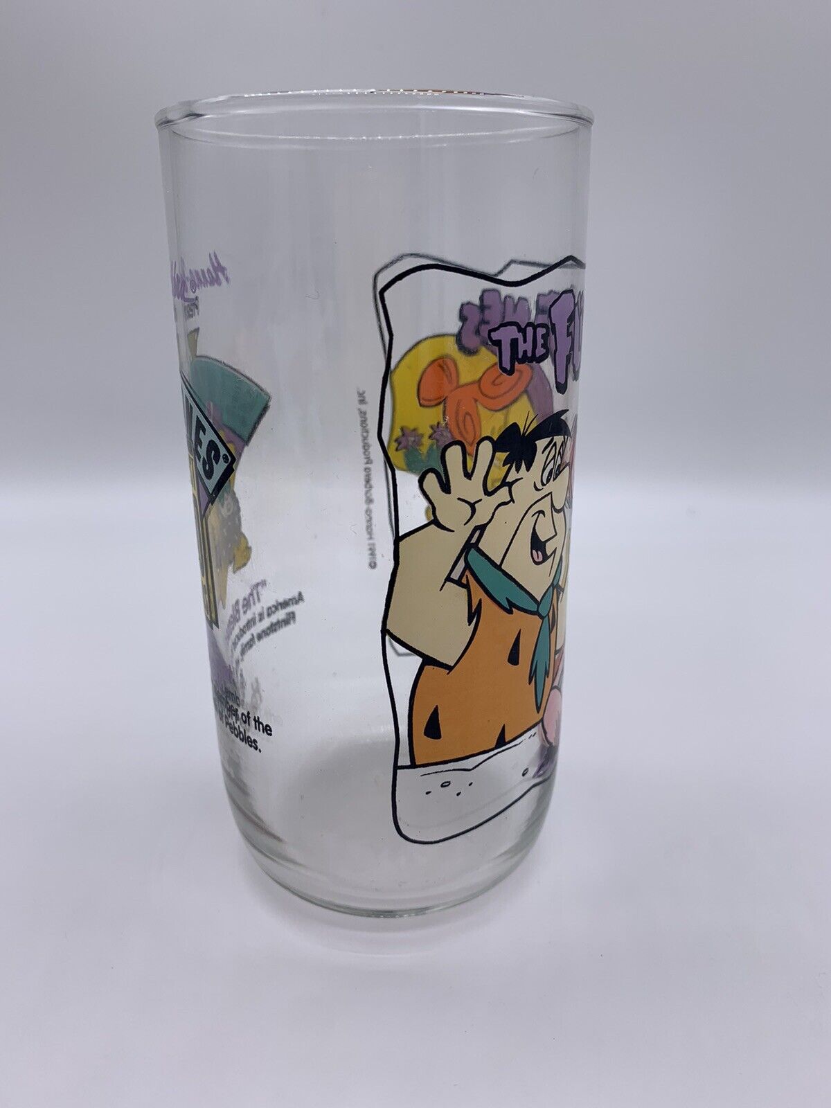 1963 Vintage Hardees 30th Anniversary Flintstones Glass & Pin Set Rare Collector