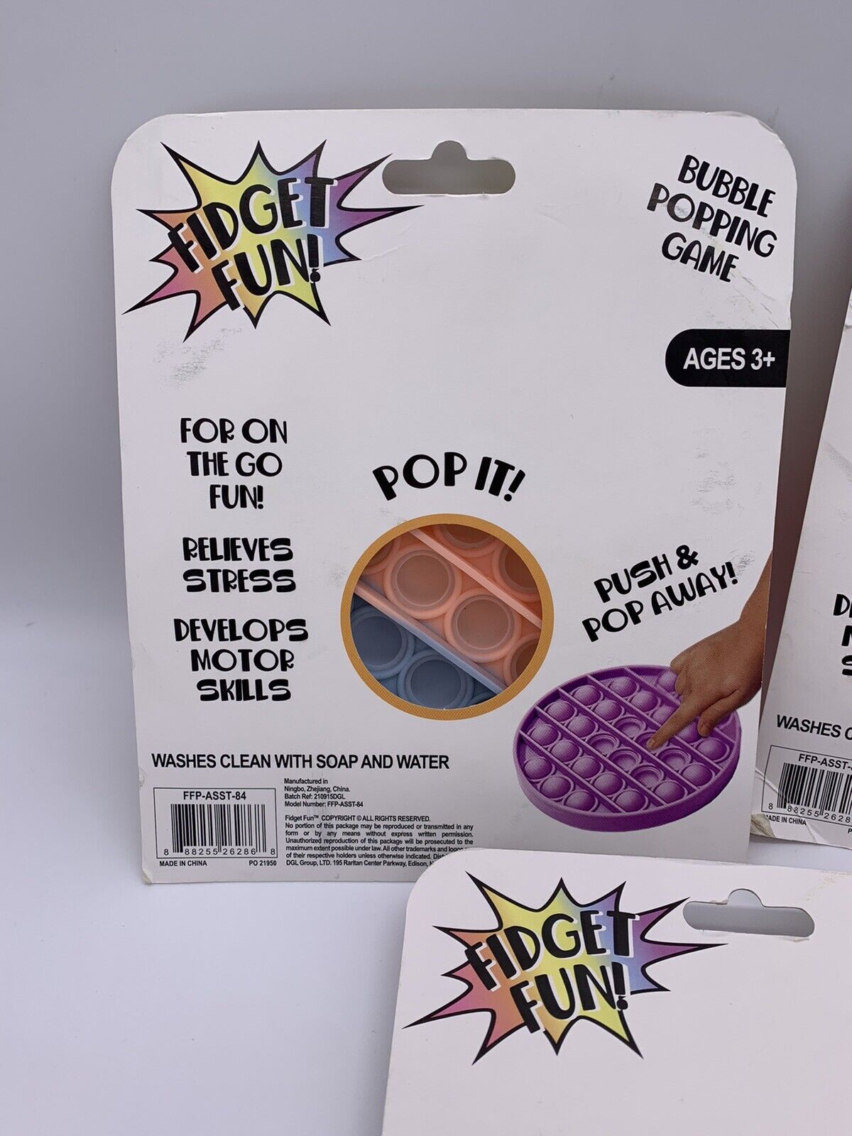 New! Popsicle, Rainbow And Crab Fidget Fun! Push Pop It Bubble Popping Game