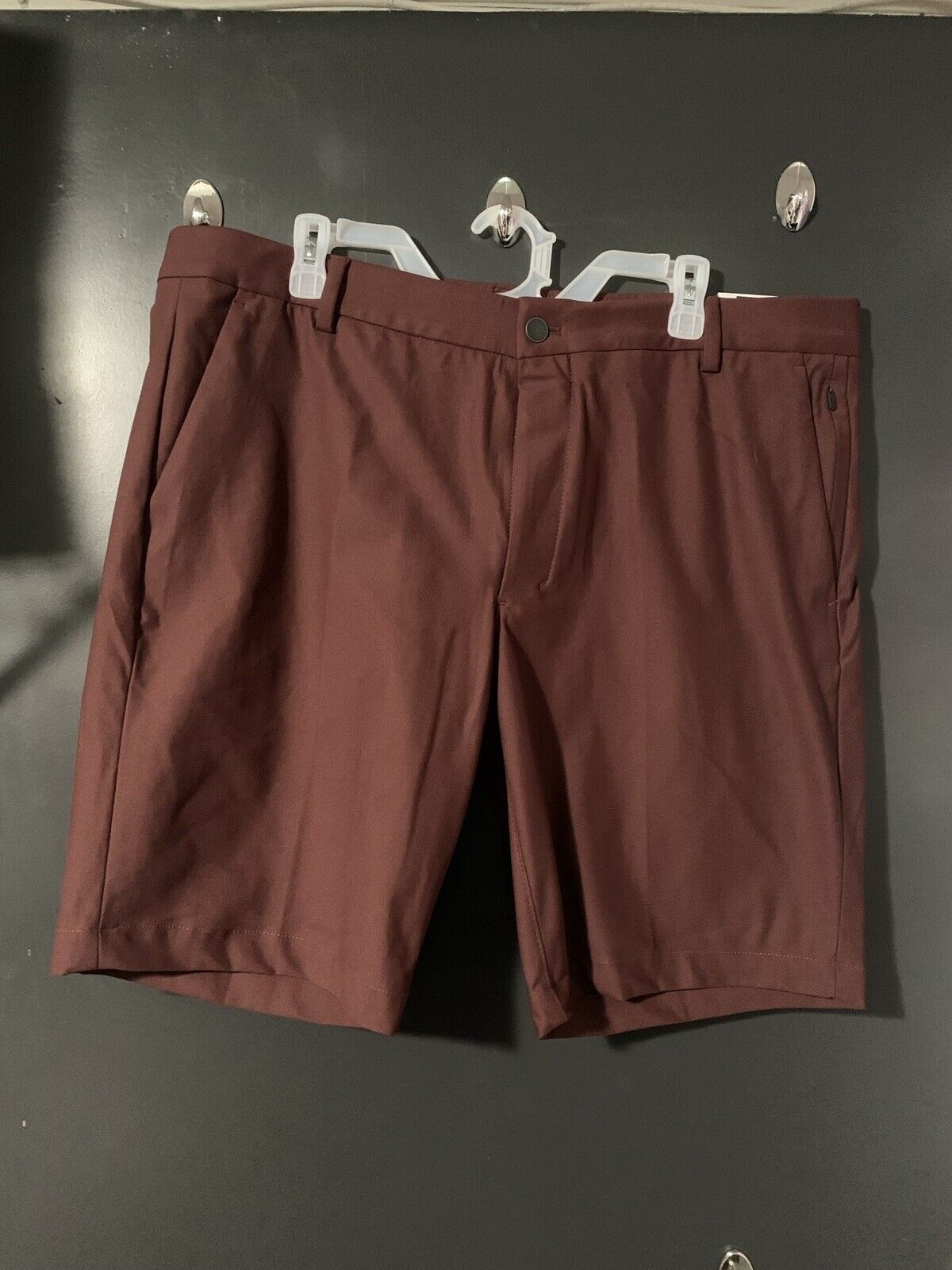 NEW!! GEORGE MEN'S TECH CARGO SHORT AT THE KNEE STRETCH -BROWN- size 40