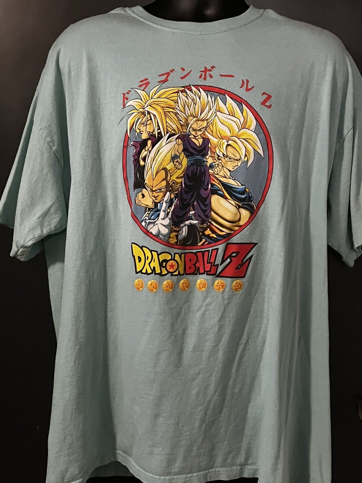 Dragon Ball Z Mens  T-Shirt -  Super Saiyan Goku, Gohan, Vegeta and Trunks