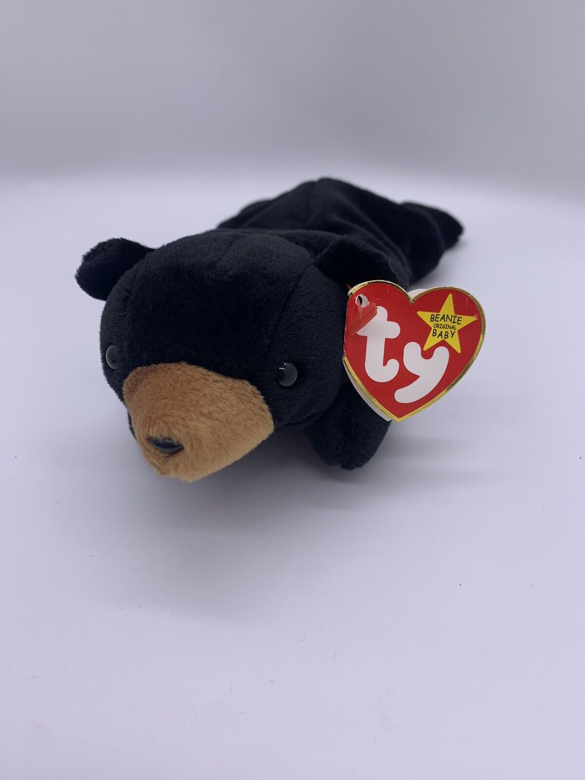 TY Beanie Baby - BLACKIE the Black Bear (8.5 inch)