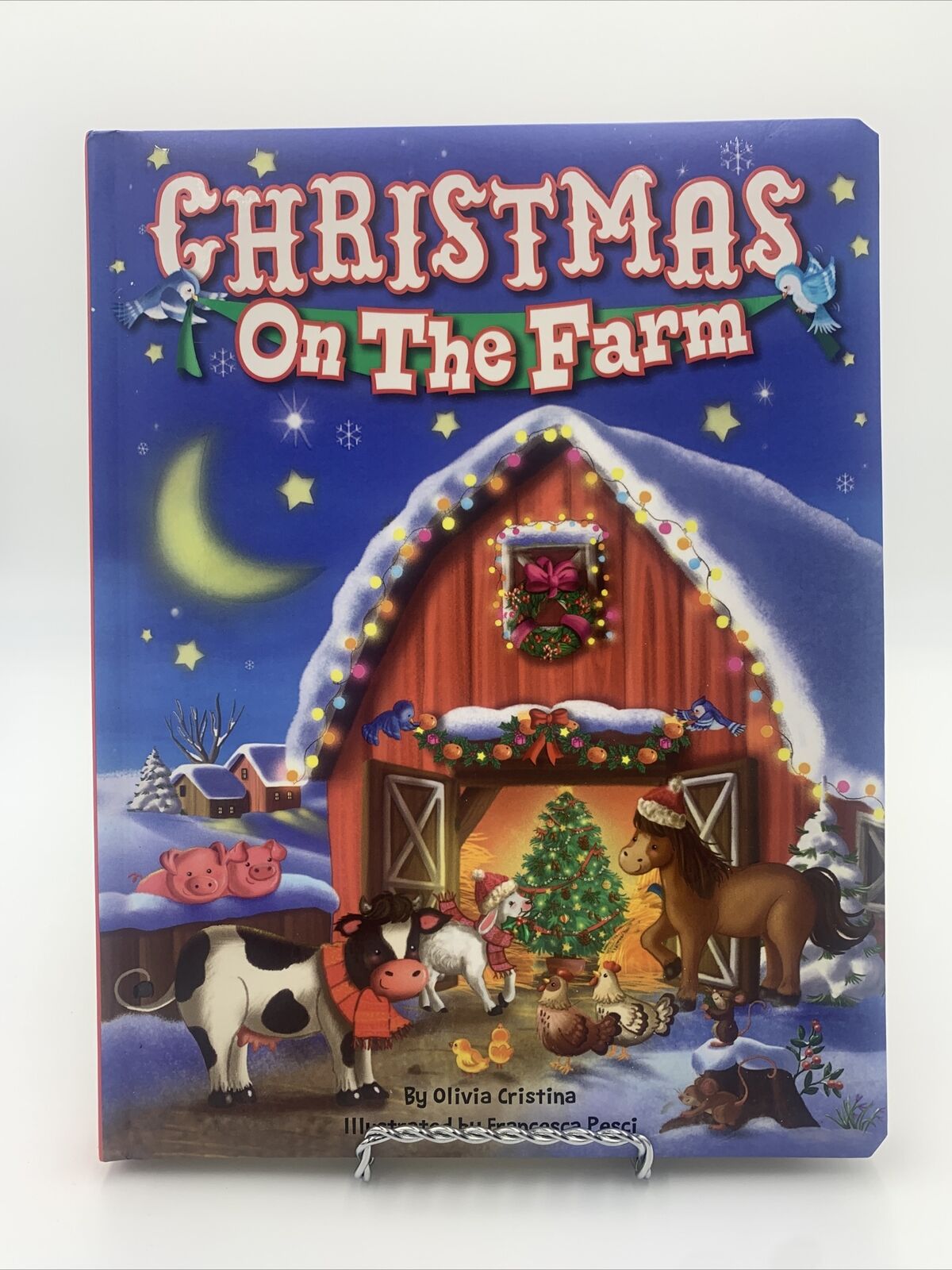 Christmas On the Farm- Children's Padded Board Book -Olivia Cristina