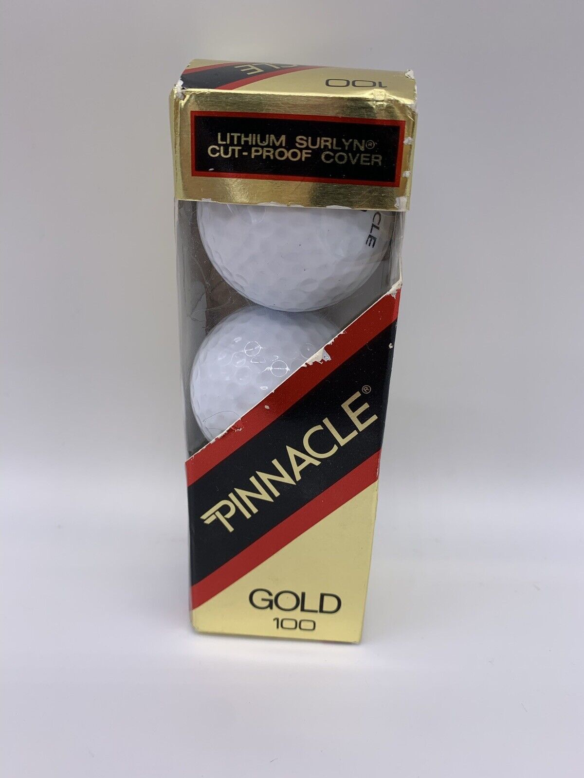 Pinnacle Gold 100 Golf Balls Brand New Golf Balls Vintage Retro Classic-Set of 3