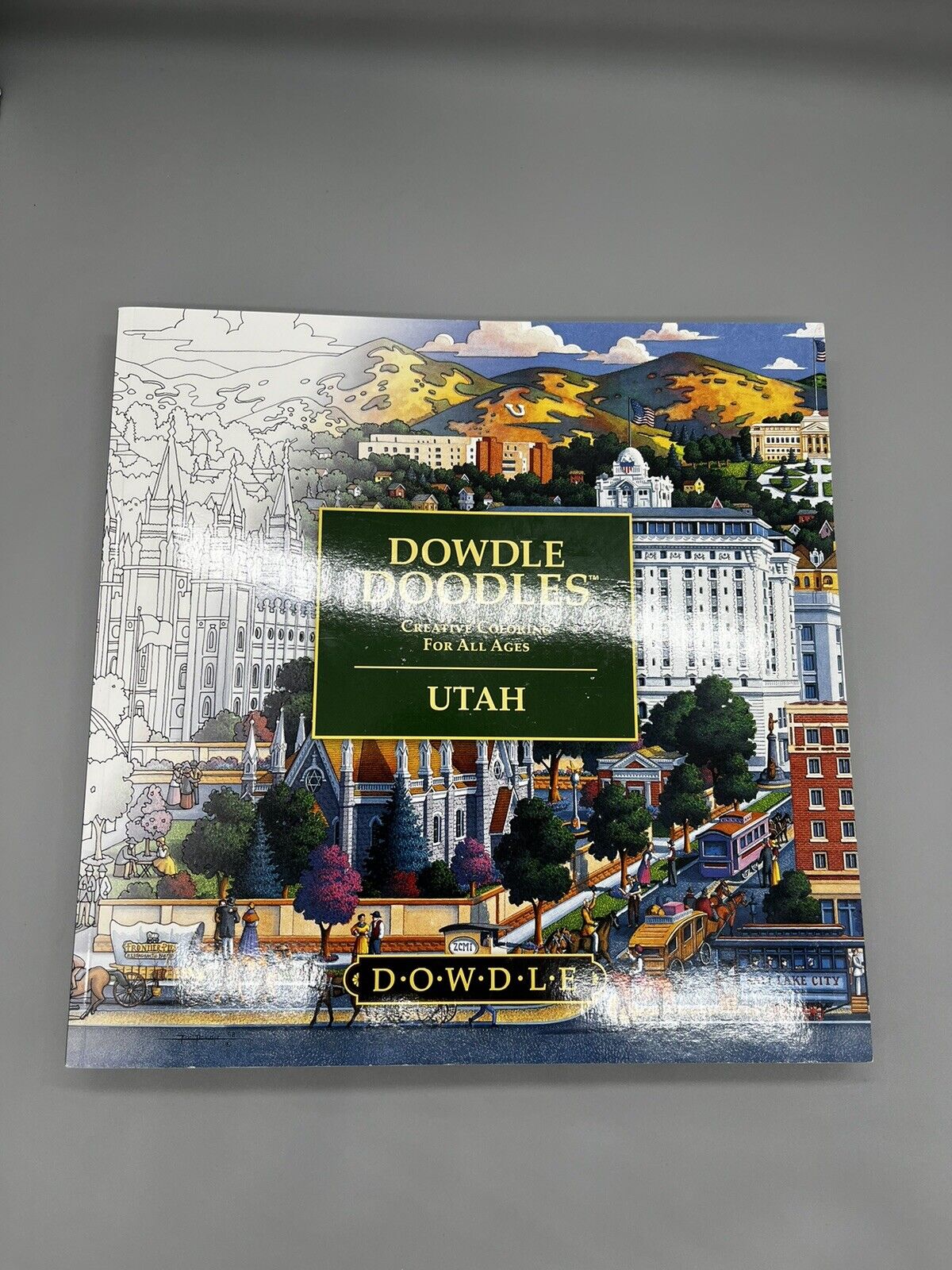 Dowdle Doodles Utah Coloring Book NEW Salt Lake City Temple Adult Historical