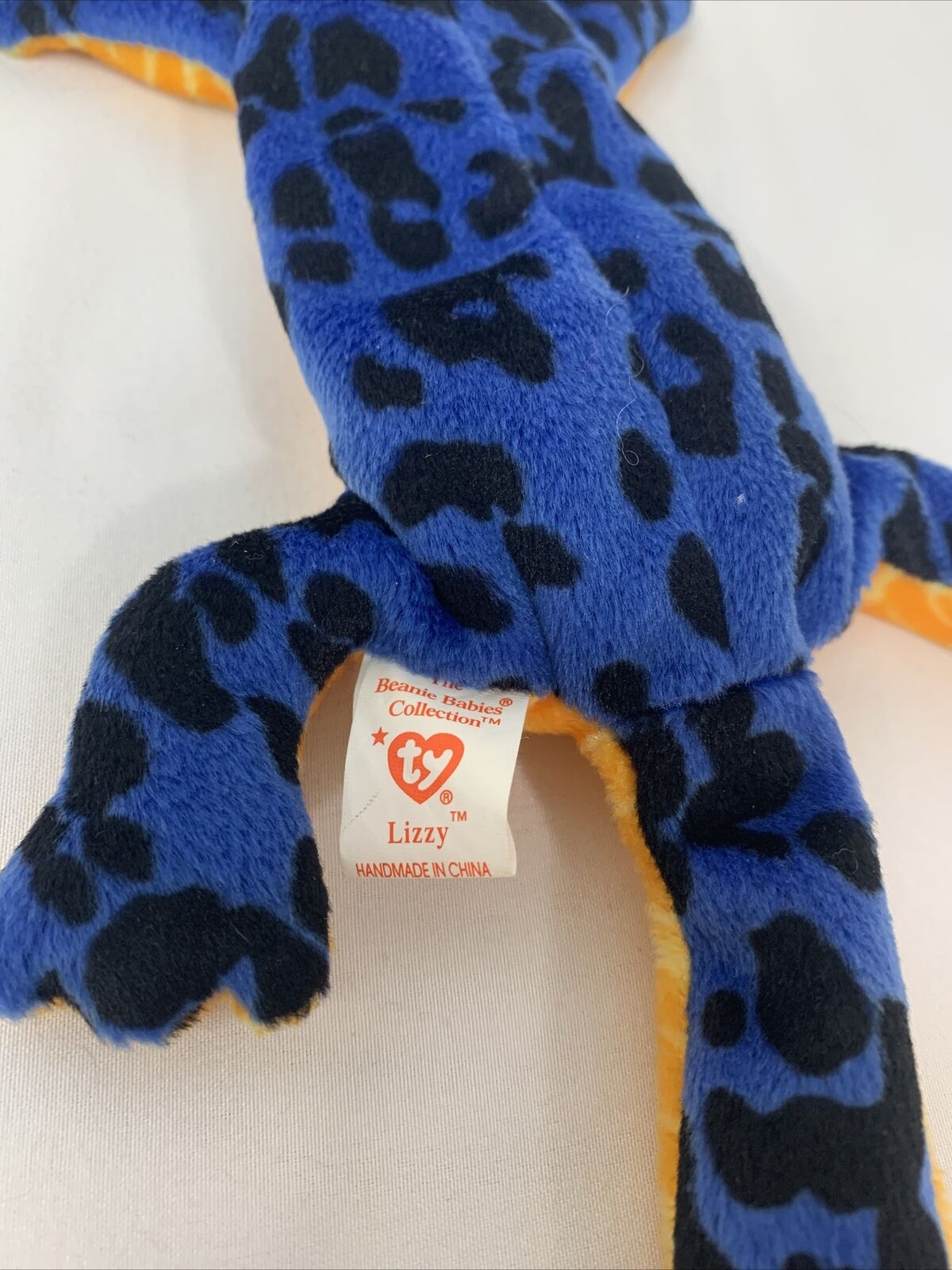 1995 Ty Beanie babies:  Lizzy the Lizard, Pristine! 4th Generation. Limited