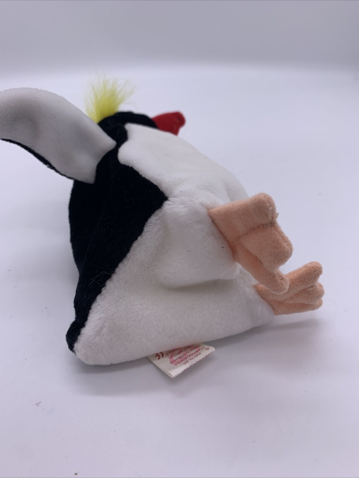 TY Beanie Baby Frigid Penguin 2000 Emperor Penguin Black White Yellow Red Tan