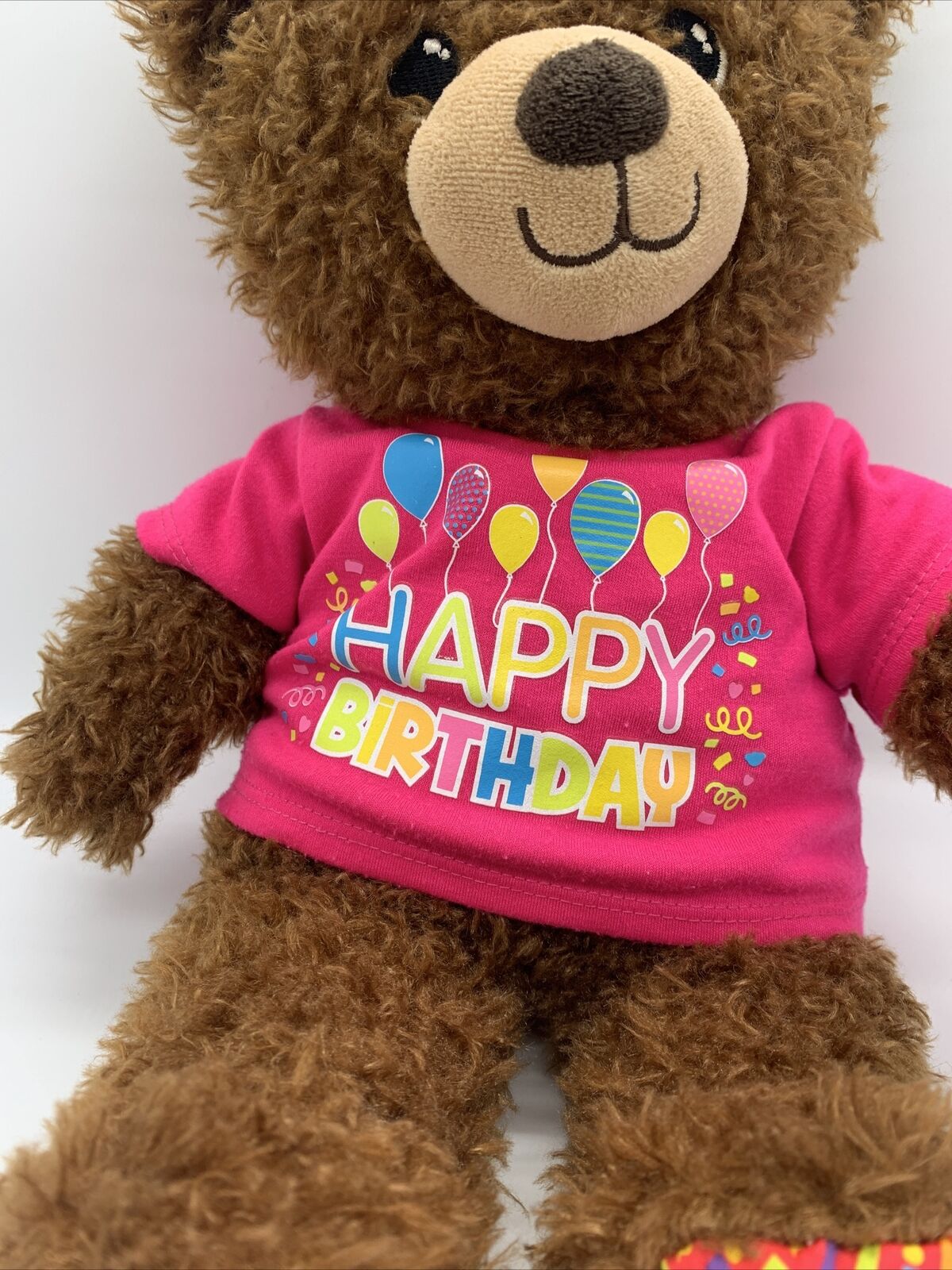 Build A Bear Happy Birthday 15" Plush Brown Teddy Bear & Kids Unique Gifts