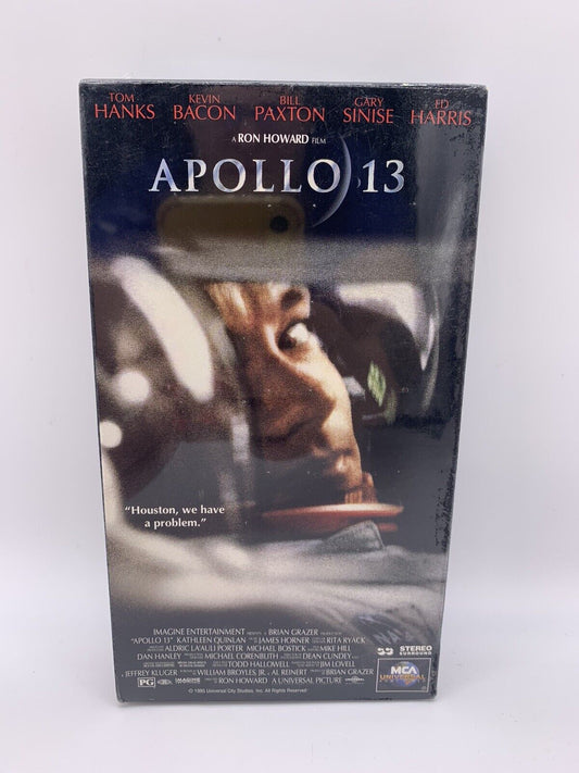 New, sealed VHS tape of the movie Apollo 13 starring Tom Hanks and Kevin Bacon