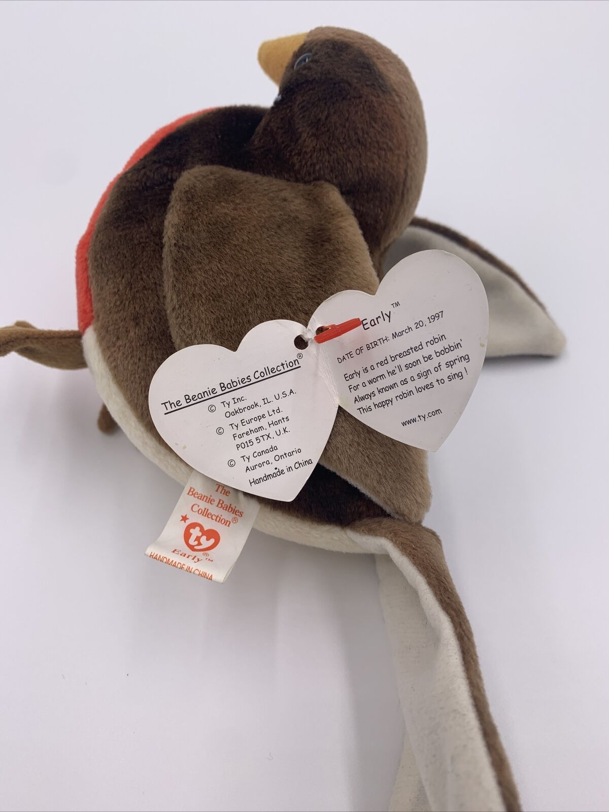 EARLY THE ROBIN BIRD #4190 BEANIE BABY MWMT