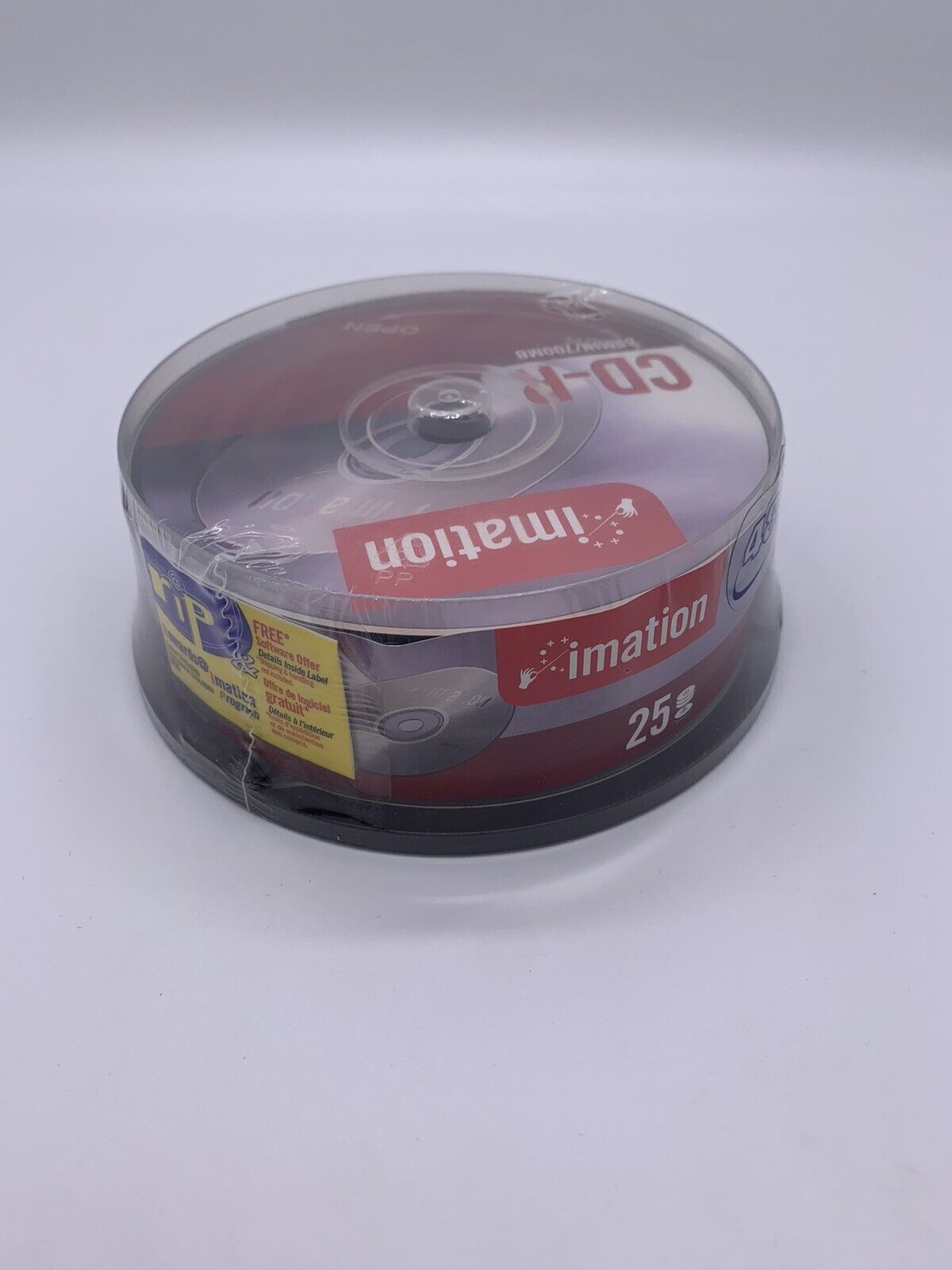 Imation 80MIN/700MB CD-R, 48x, 25 Pack Spindle, Factory Sealed