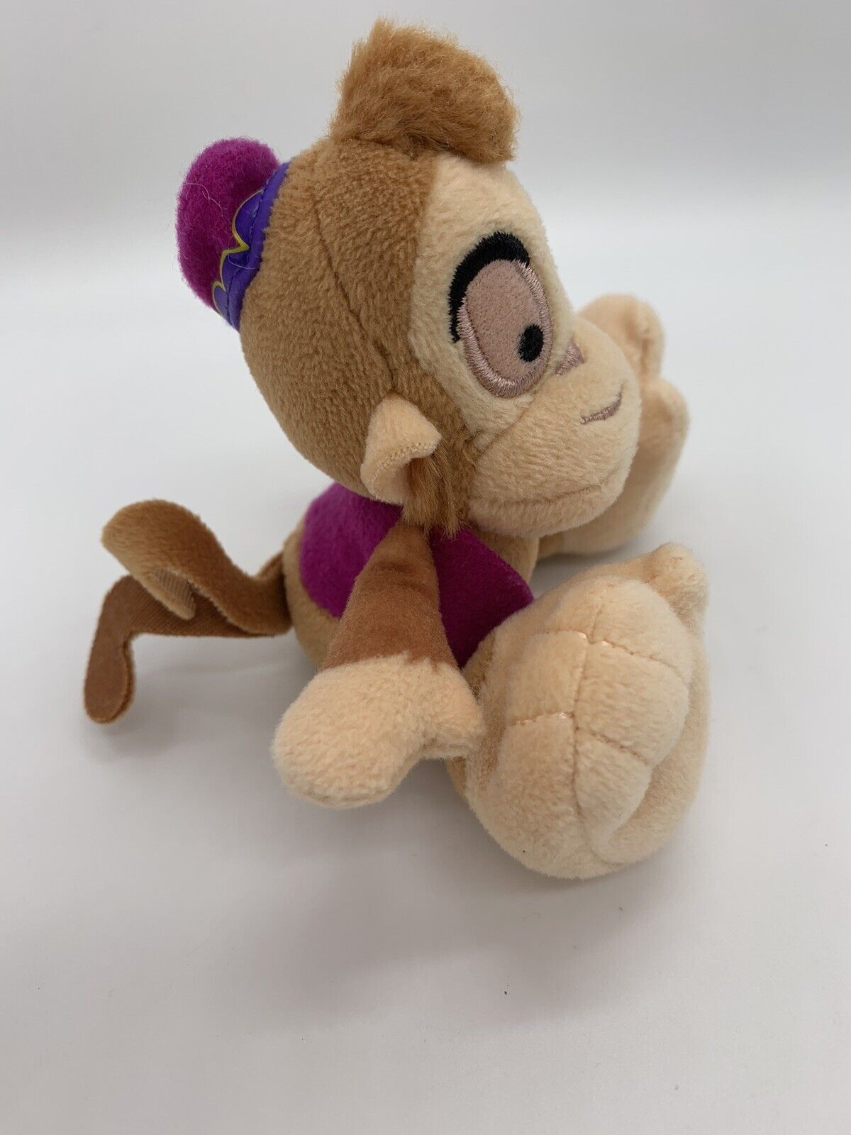 Disney Authentic Aladdin Abu Monkey Tiny Big Feet Micro Plush Toy Doll Jasmine