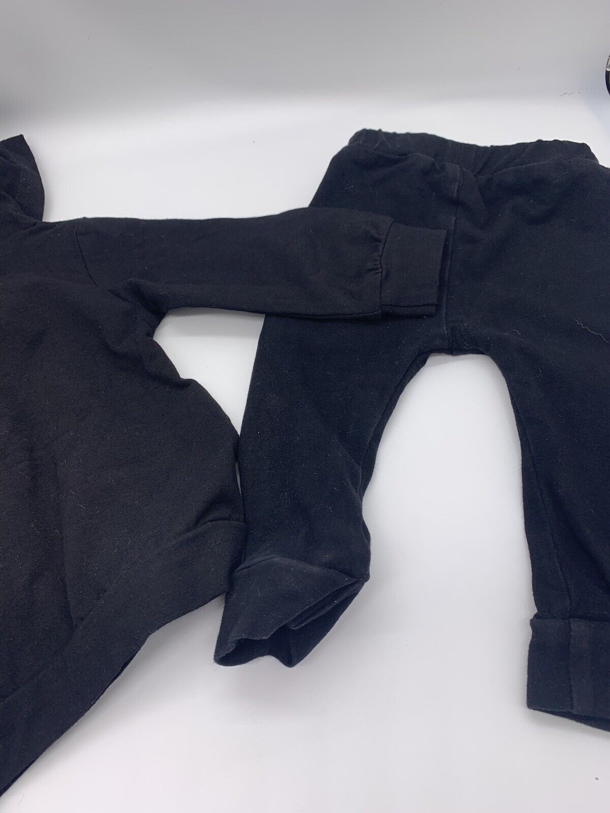 Baby Boys Letter Hoodie T-Shirt Top Pant Outfit Clothes Set Black Jumpsuit 0-3m