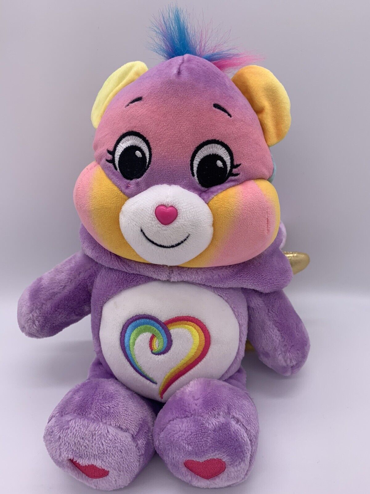 Care Bears Togetherness Bear Plush Toy Unlock the Magic-Hoodie Removable Hood13"