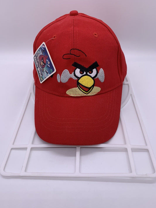 Youth Angry Birds Red Cotton  Adjustable Strapback Casual Cap Baseball Teen Hat