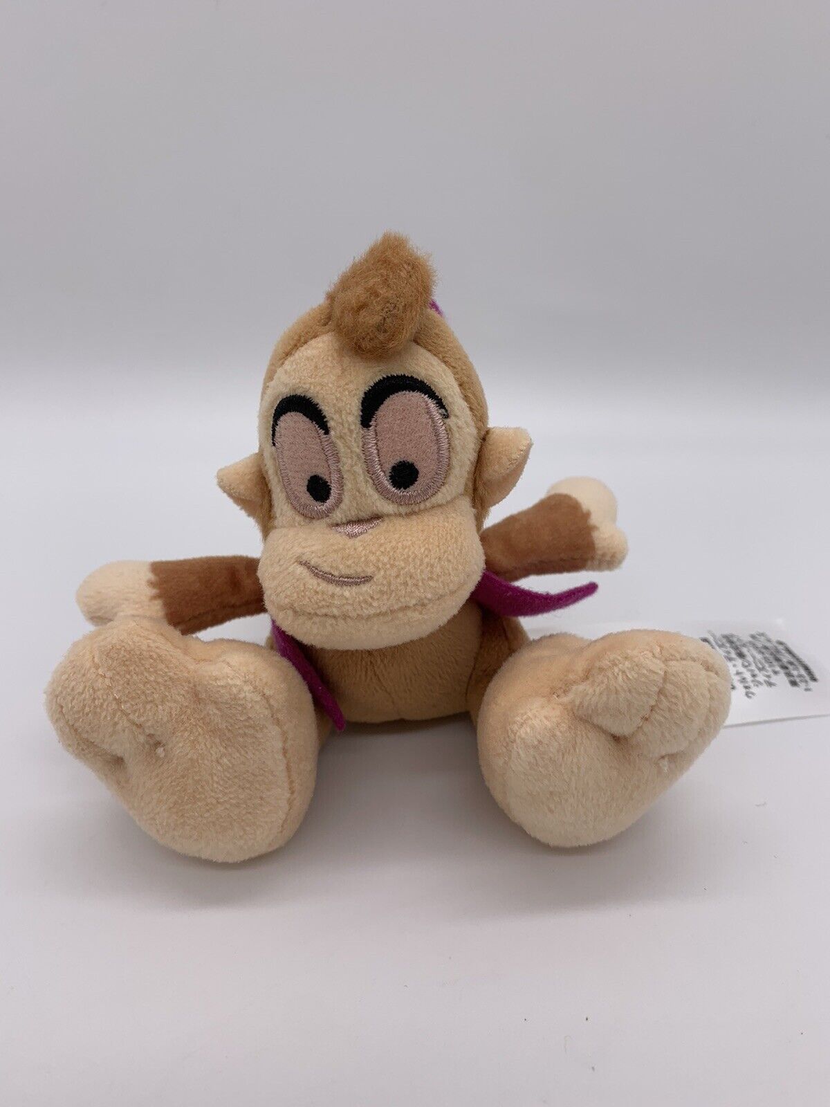 Disney Authentic Aladdin Abu Monkey Tiny Big Feet Micro Plush Toy Doll Jasmine