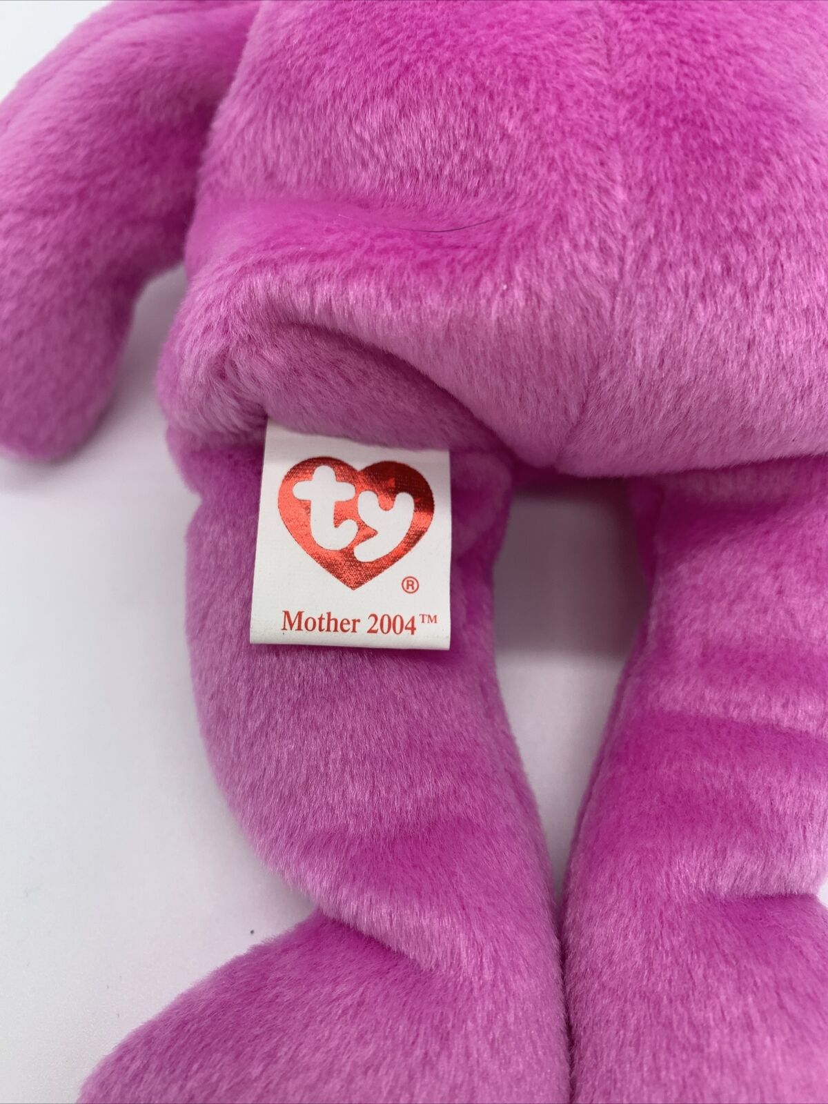 Ty Beanie Baby Mother Fuchsia Bear. Retired, soft. 2004 Mothers Day's gift