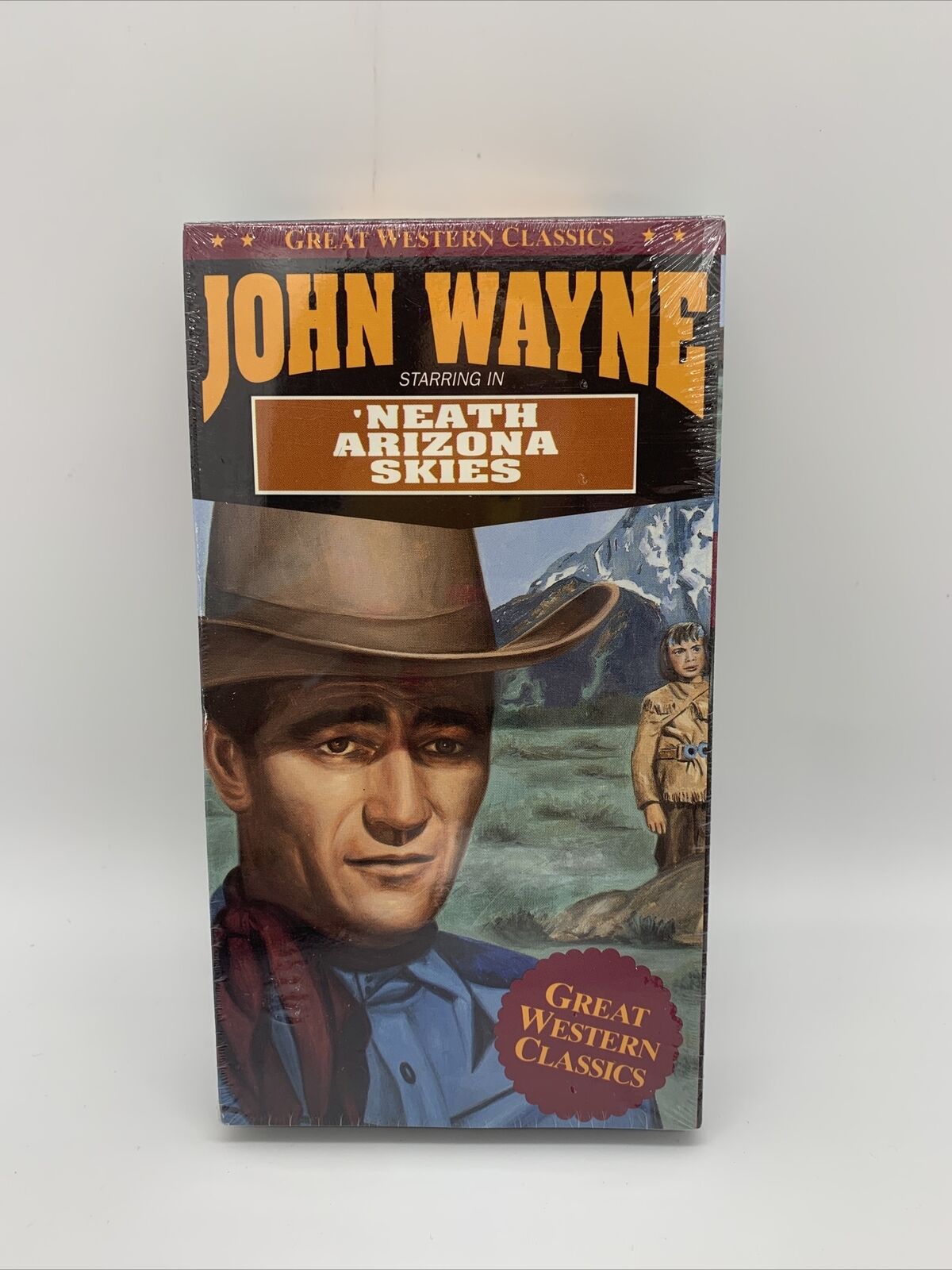 'Neath Arizona Skies John Wayne Western VHS- Factory sealed!