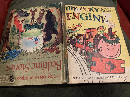 Vintage 1959: Thorton W Burgus Bedtime Stories AND The Pony Engine; Two in one