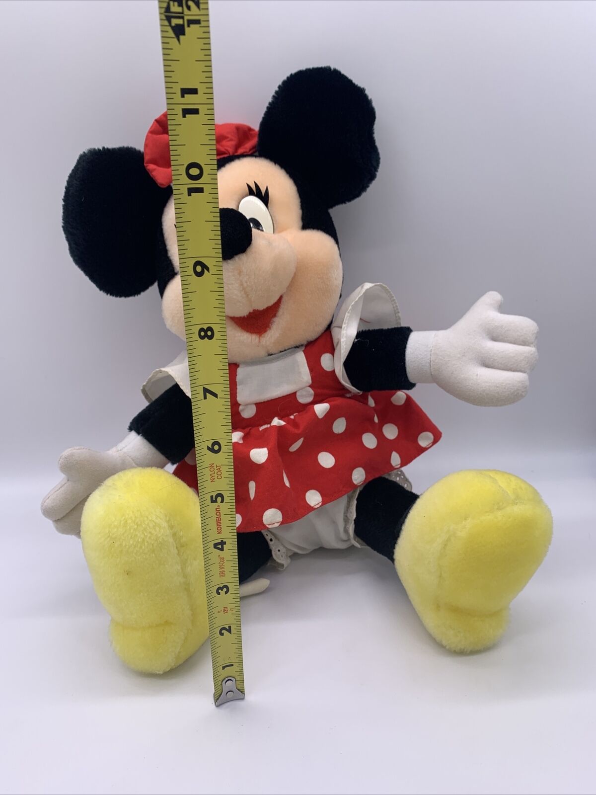 Disneyland Walt Disney World Vintage Minnie Mouse Plush Stuffed Animal 12 x 10