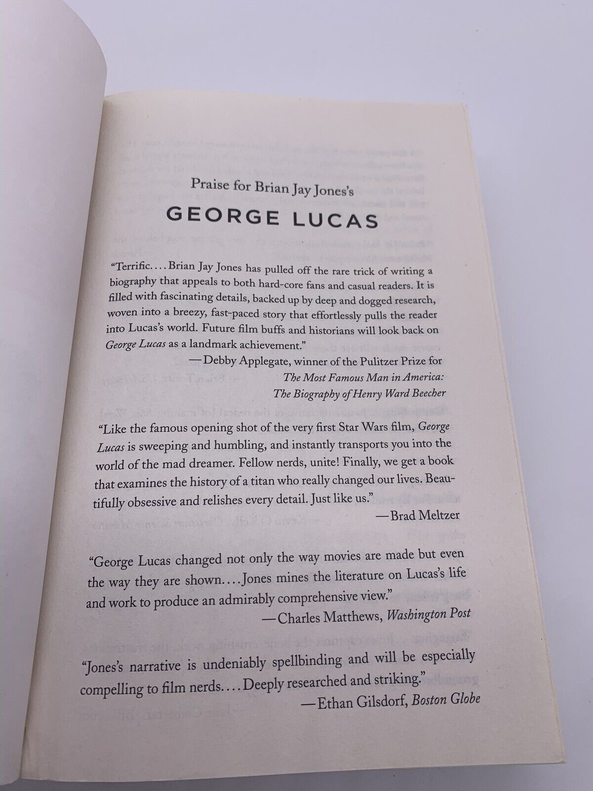 George Lucas : A Life by Brian Jay Jones (2017, Trade Paperback)