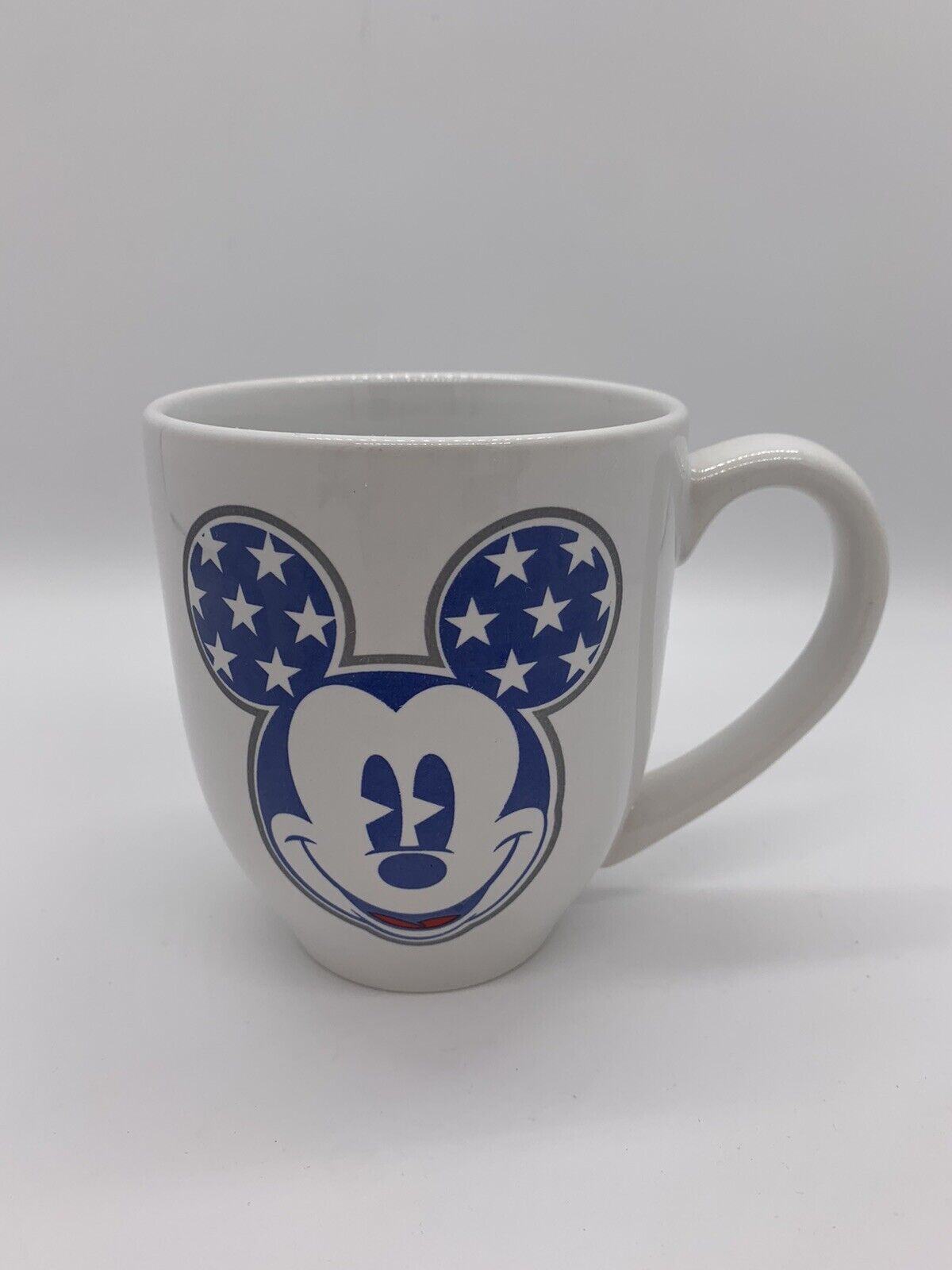 Disney Mickey Mouse Stars And Stripes Flag Red White Blue Mug Cup Patriotic