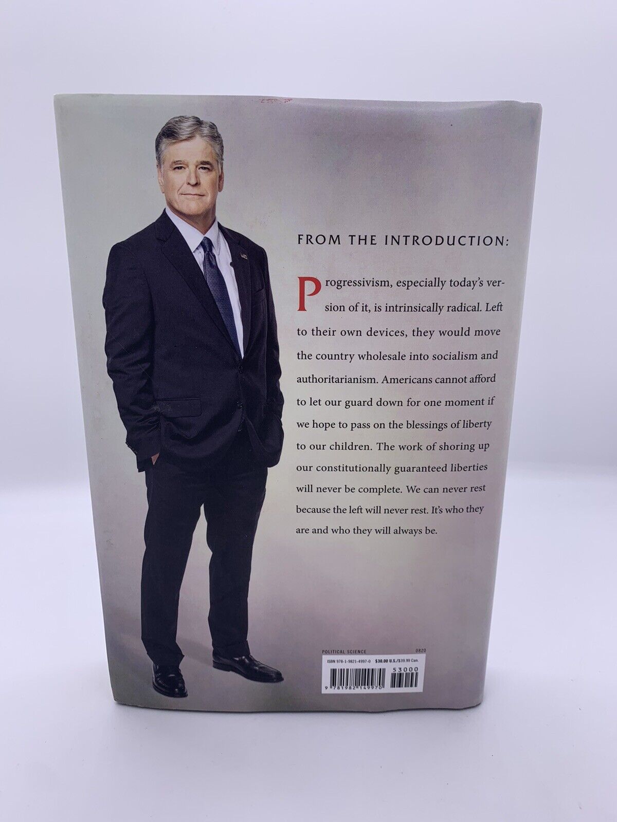 Signed and New- LIVE FREE OR DIE by Sean Hannity (2020, Hardcover)