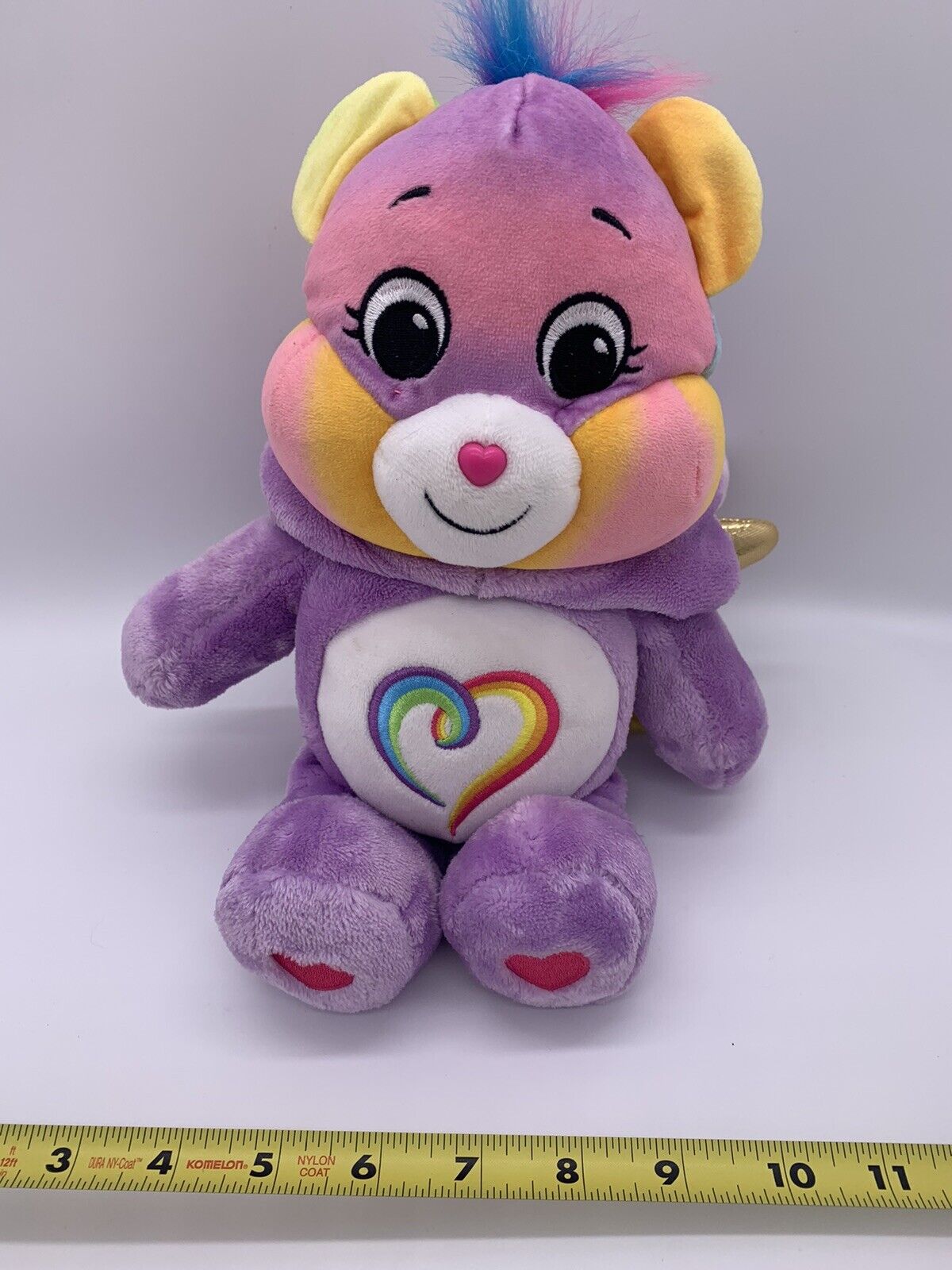 Care Bears Togetherness Bear Plush Toy Unlock the Magic-Hoodie Removable Hood13"