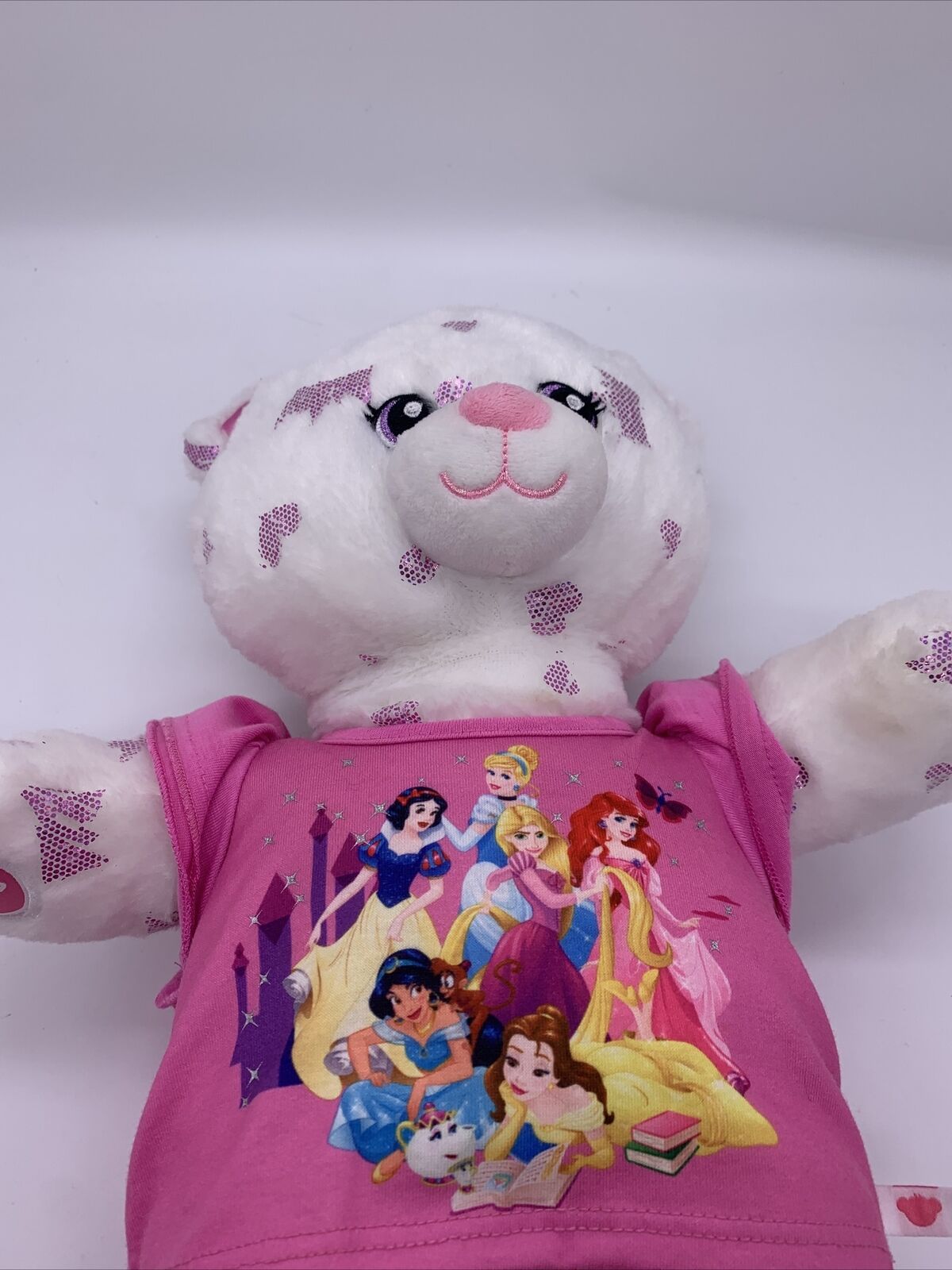 Build-A-Bear Disney Princess Plush Bear Sparkly Tiaras Limited Edition Rare