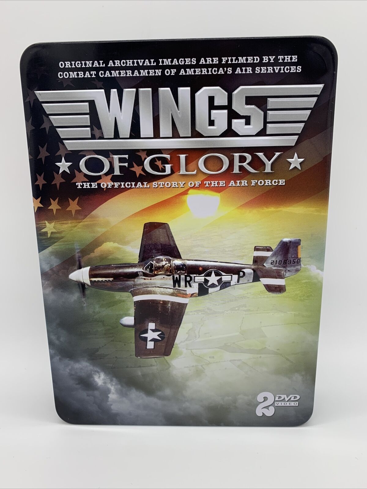 Wings of Glory in 2 DVDs presentation Original Archival Images- Collectible Tin