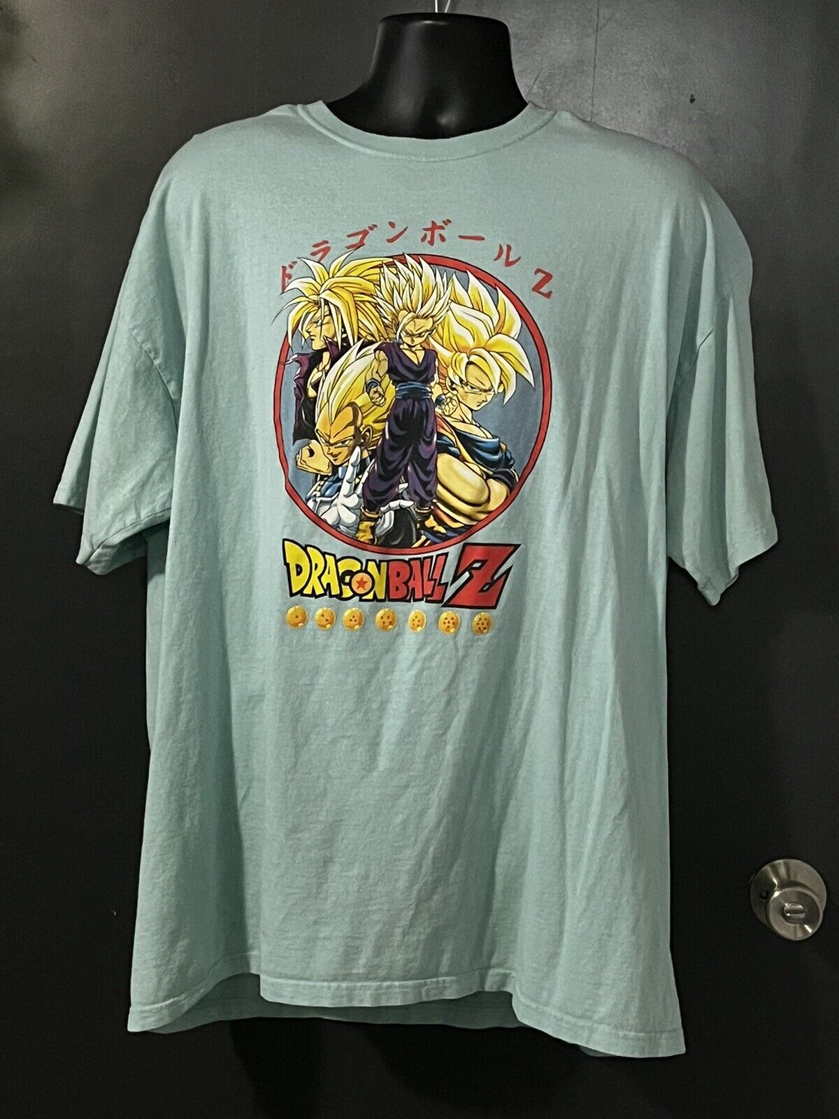 Dragon Ball Z Mens  T-Shirt -  Super Saiyan Goku, Gohan, Vegeta and Trunks