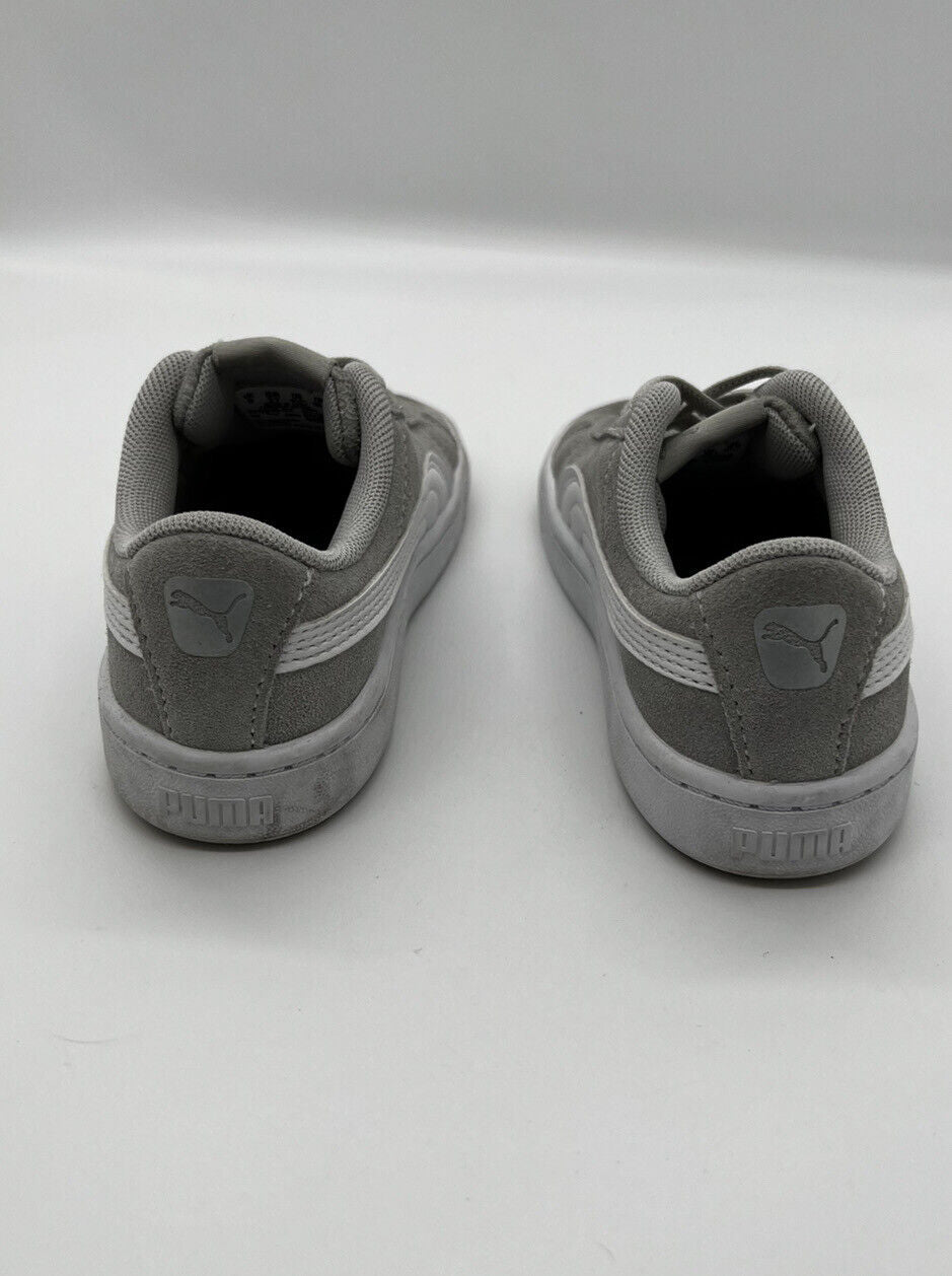 UK PUMA Vikky v2 Toddler Sneakers Gray/White UK 9 EUR 27 USA 10c 370516-02 0819