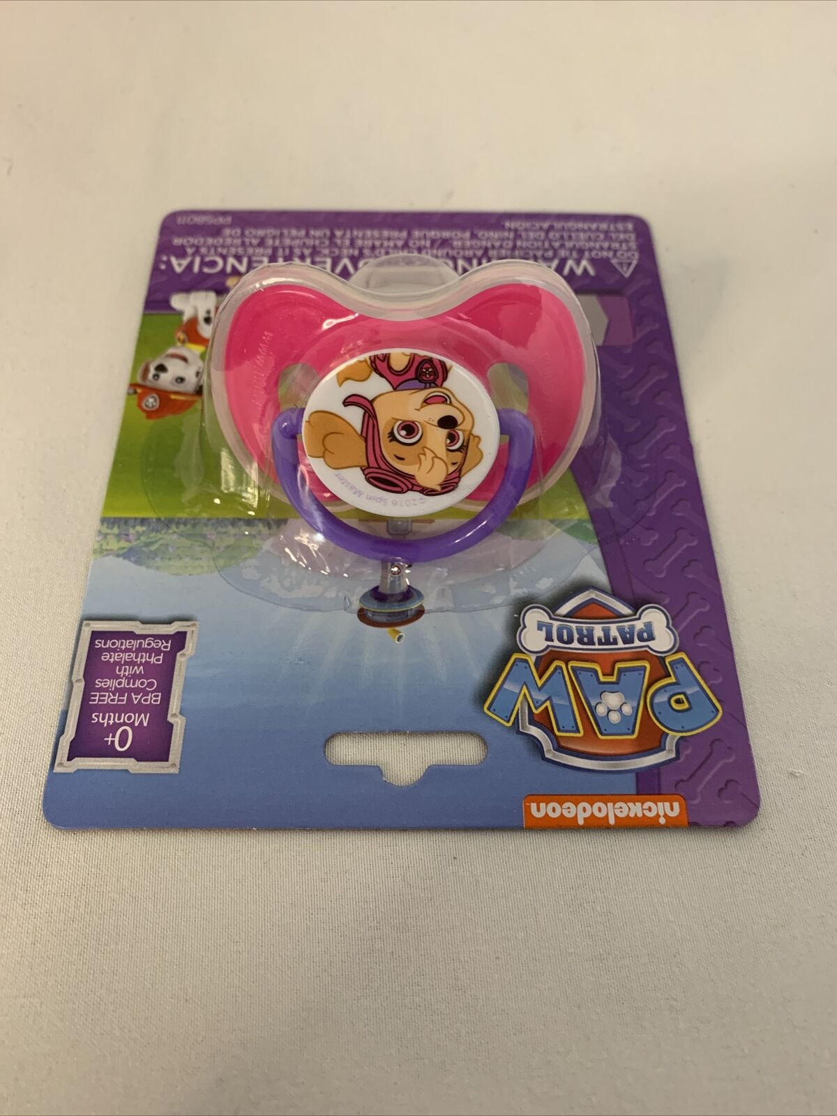 Paw Patrol Skye Everest Pacifier Binky and Washcloth Set Pink Purple 3-Pack