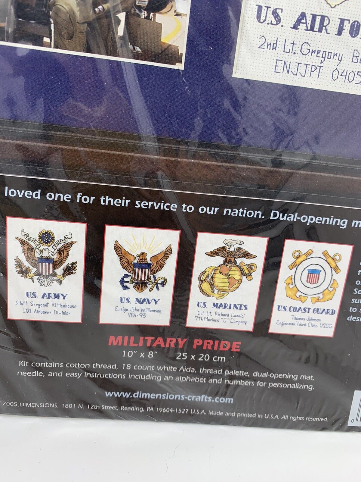 Dimensions Military Pride Counted Cross Stitch Kit - 10" X 8"