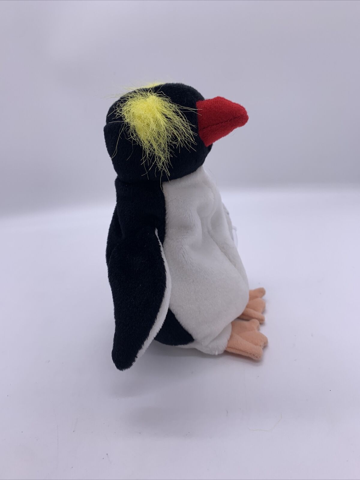 TY Beanie Baby Frigid Penguin 2000 Emperor Penguin Black White Yellow Red Tan