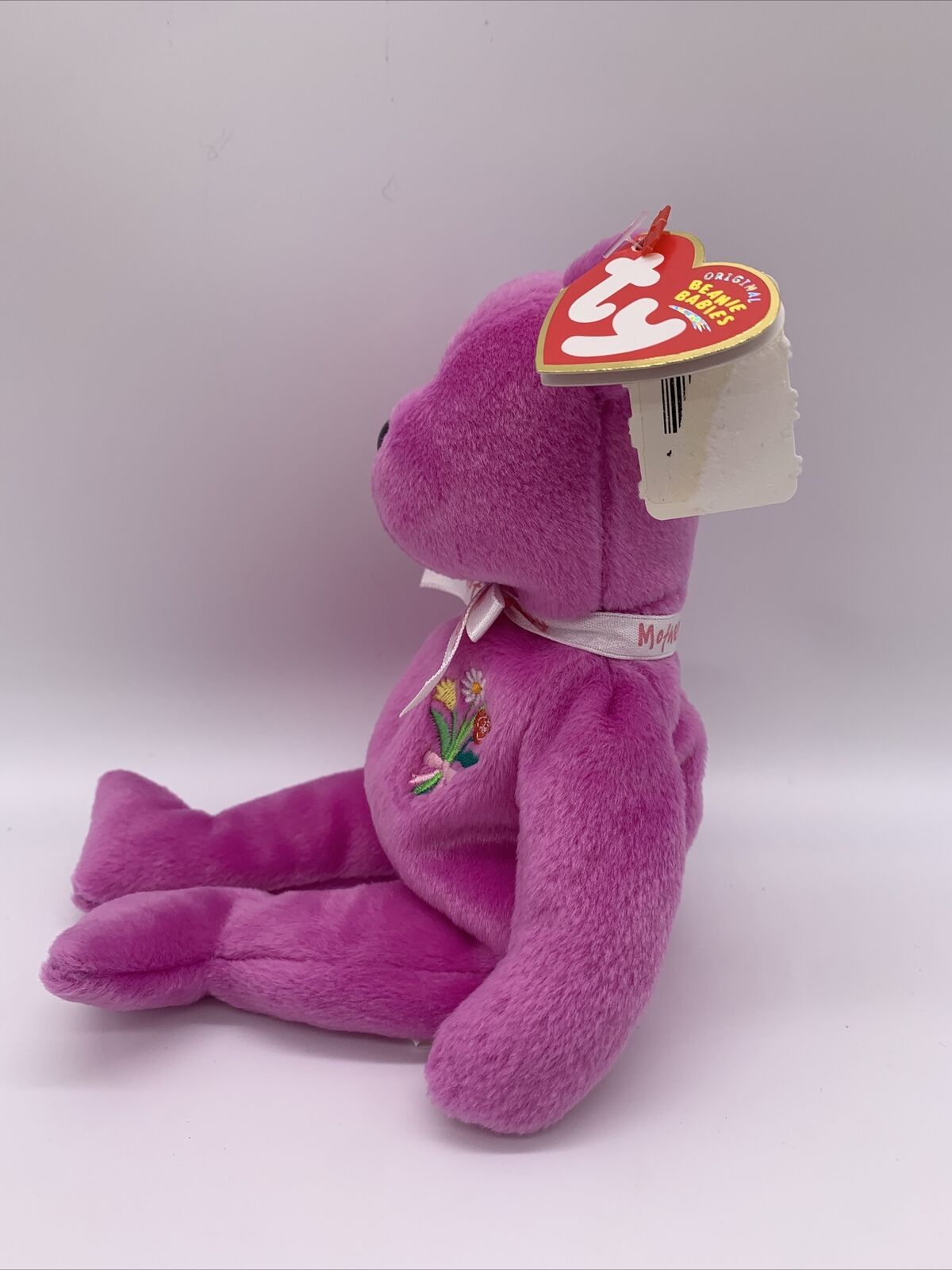 Ty Beanie Baby Mother Fuchsia Bear. Retired, soft. 2004 Mothers Day's gift