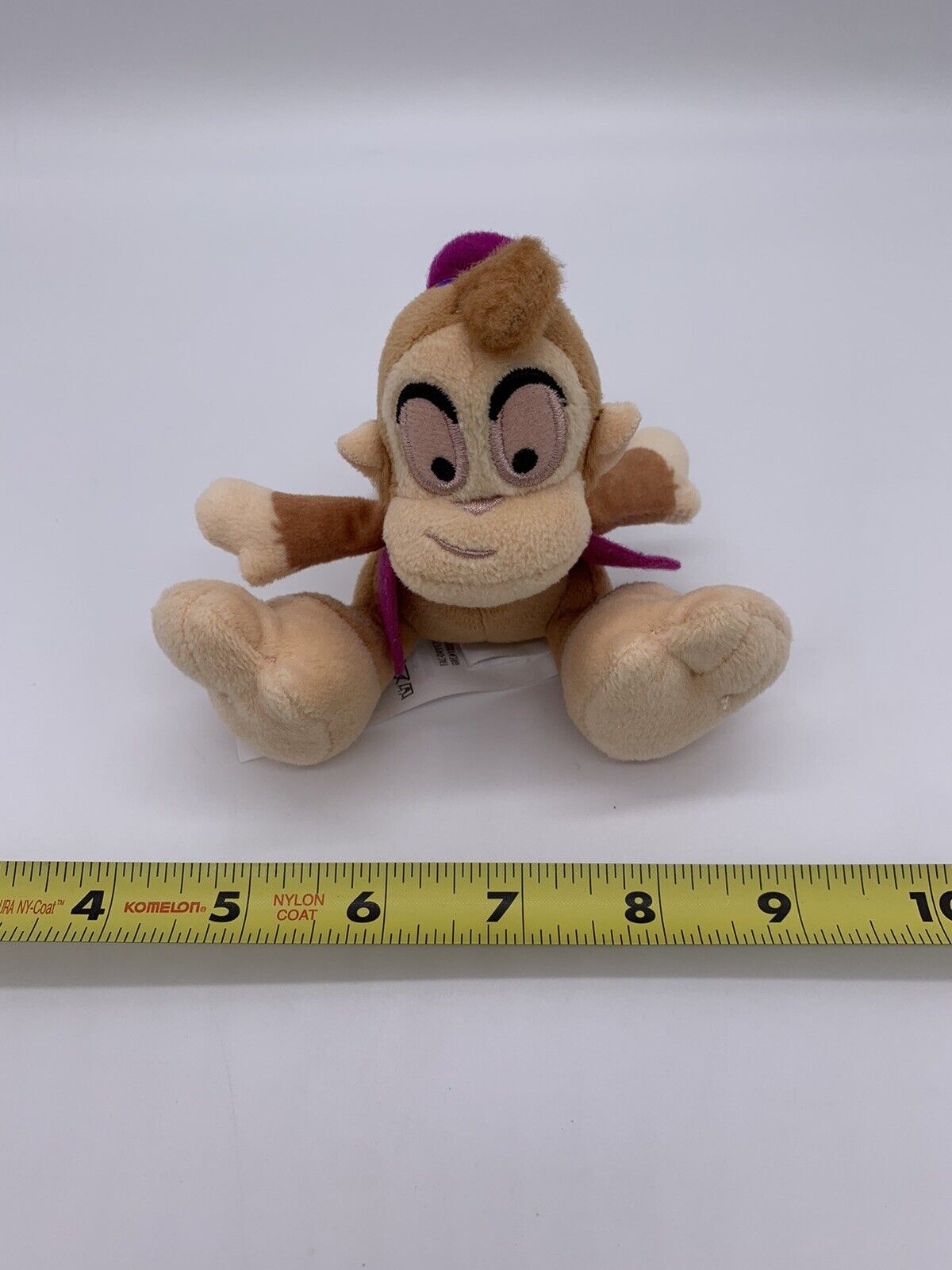 Disney Authentic Aladdin Abu Monkey Tiny Big Feet Micro Plush Toy Doll Jasmine