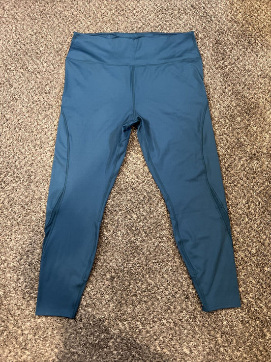 ALL IN MOTION 1x woman's waistband teal pants New W/O Tags