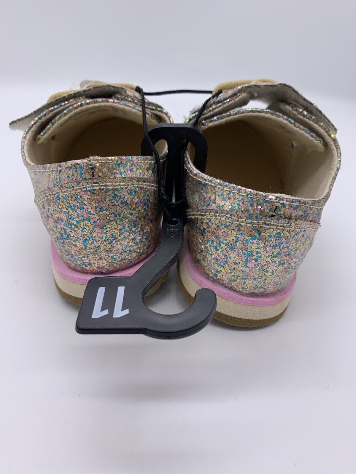 Wonder Nation New Pink and White Glitter Sparkle Casual Sneakers for Girl-Size11