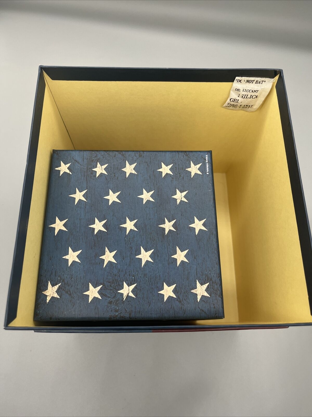 Warren Kimble American Flag Decorative Storage/Gift Box Set 3 Nesting boxes