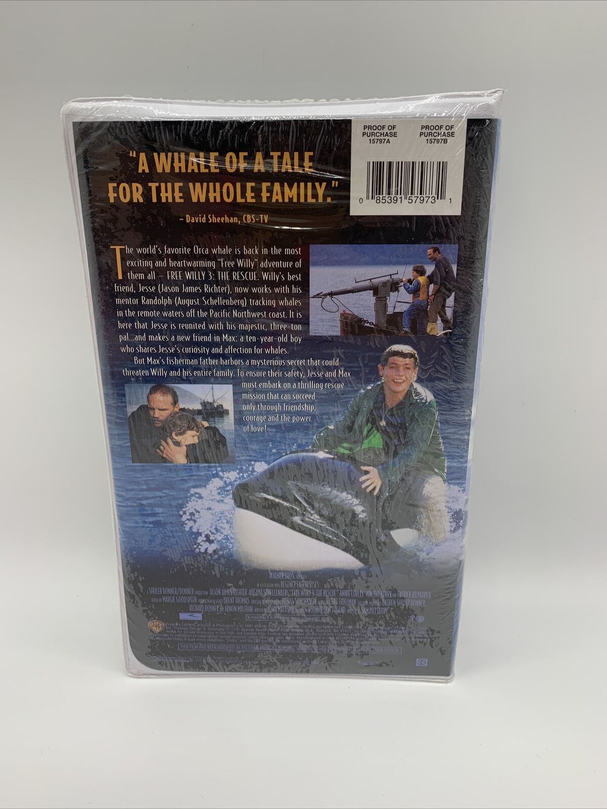 FREE WILLY 3 THE RESCUE “THE BEST OF THE WILLY PICTURES”. NEW SEALED w/ COMPASS