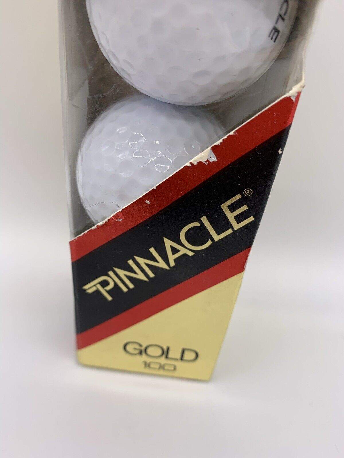 Pinnacle Gold 100 Golf Balls Brand New Golf Balls Vintage Retro Classic-Set of 3