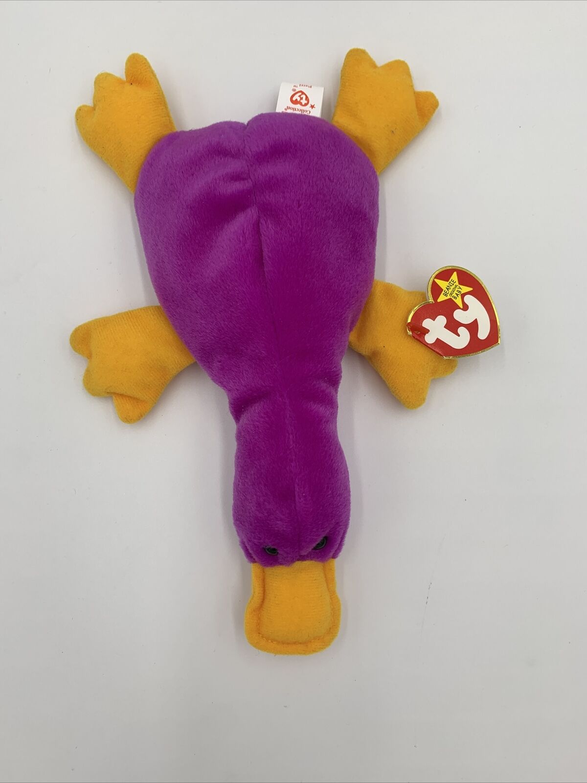 Ty Beanie Baby: Patti The Platypus Beautiful Color Purple Fuchsia Yellow 1993